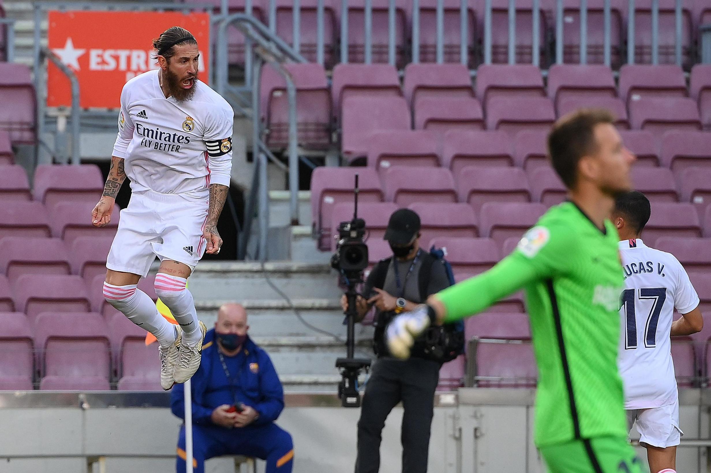 FC Barcelona 1-3 Real Madrid: Ramos penalty seals El Clasico win