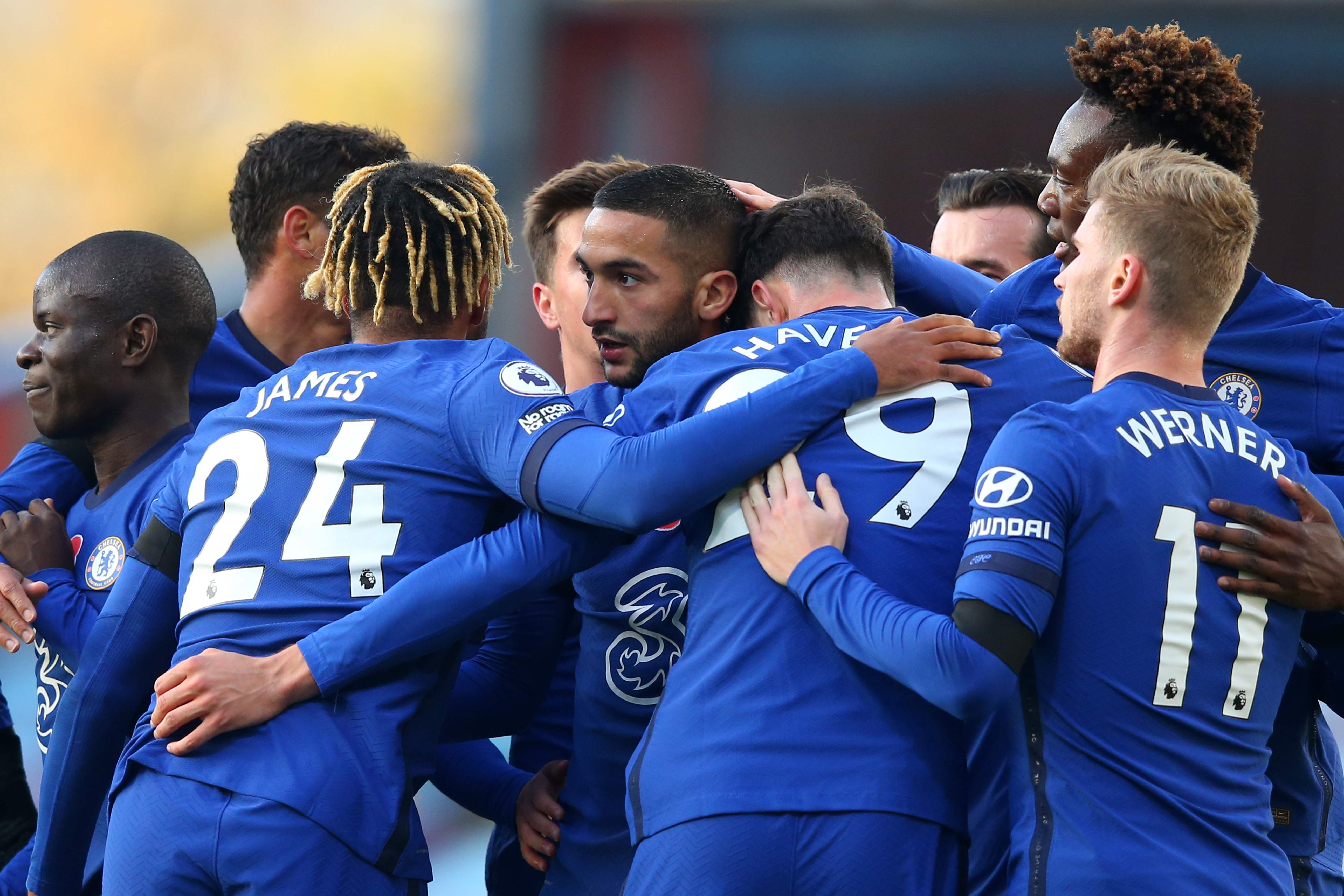 Ziyech shines as Chelsea brush Burnley aside