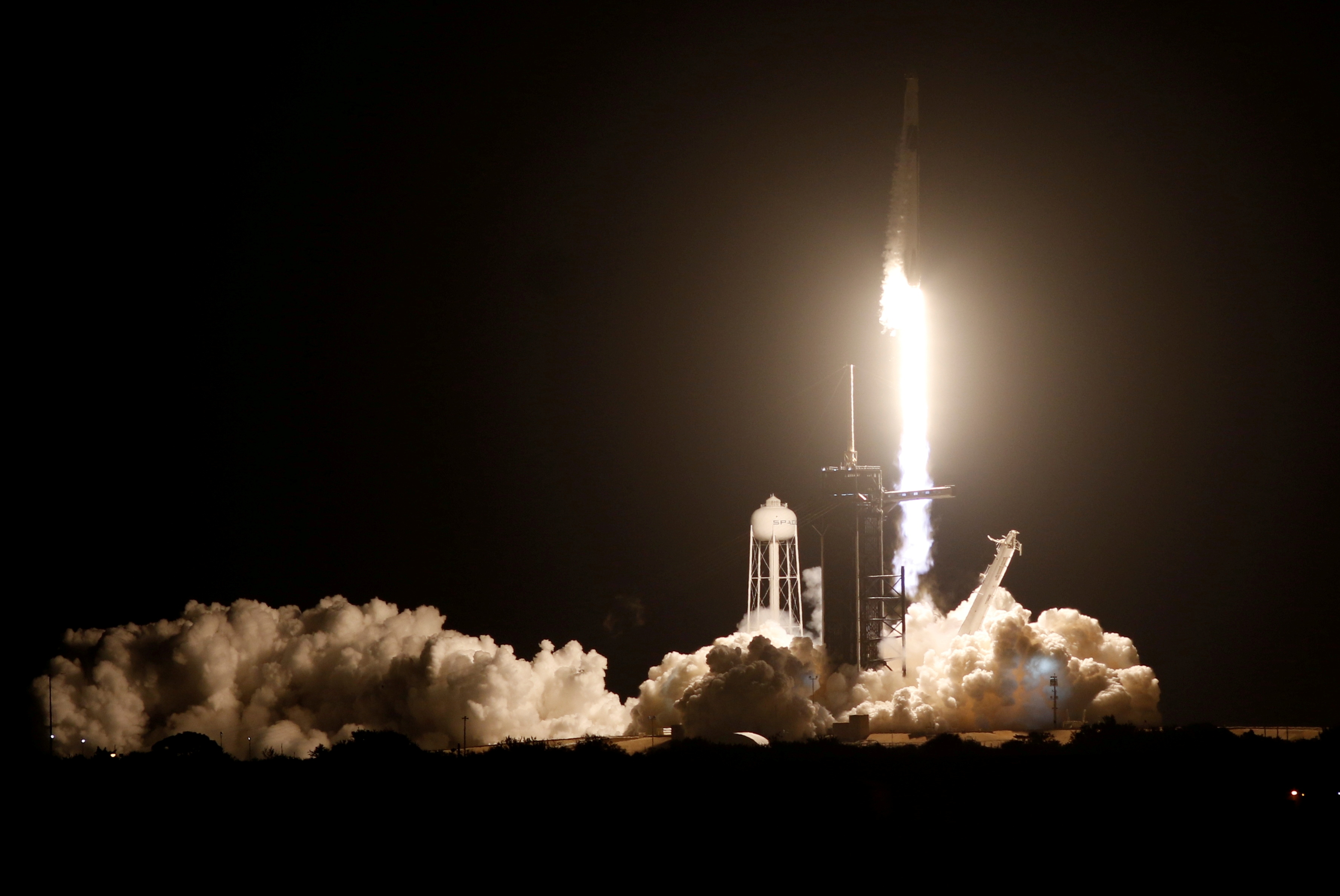 SpaceX launches crew on Nasa flight to International Space Station