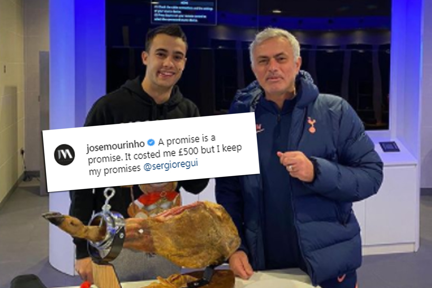 Jose Mourinho and the £500 ham: Spurs boss explains Instagram post