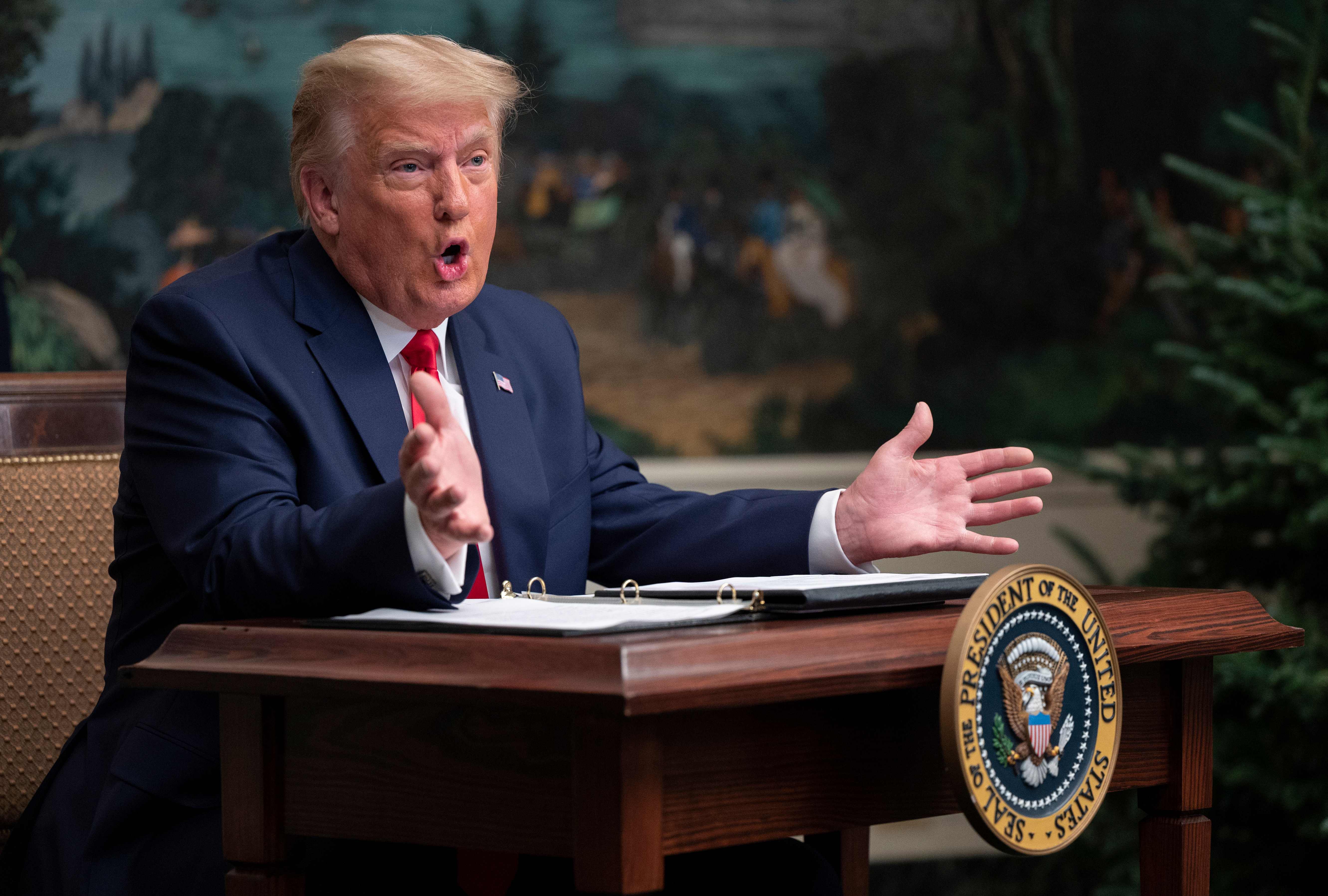 Trump signals that he’s prepared to leave the White House