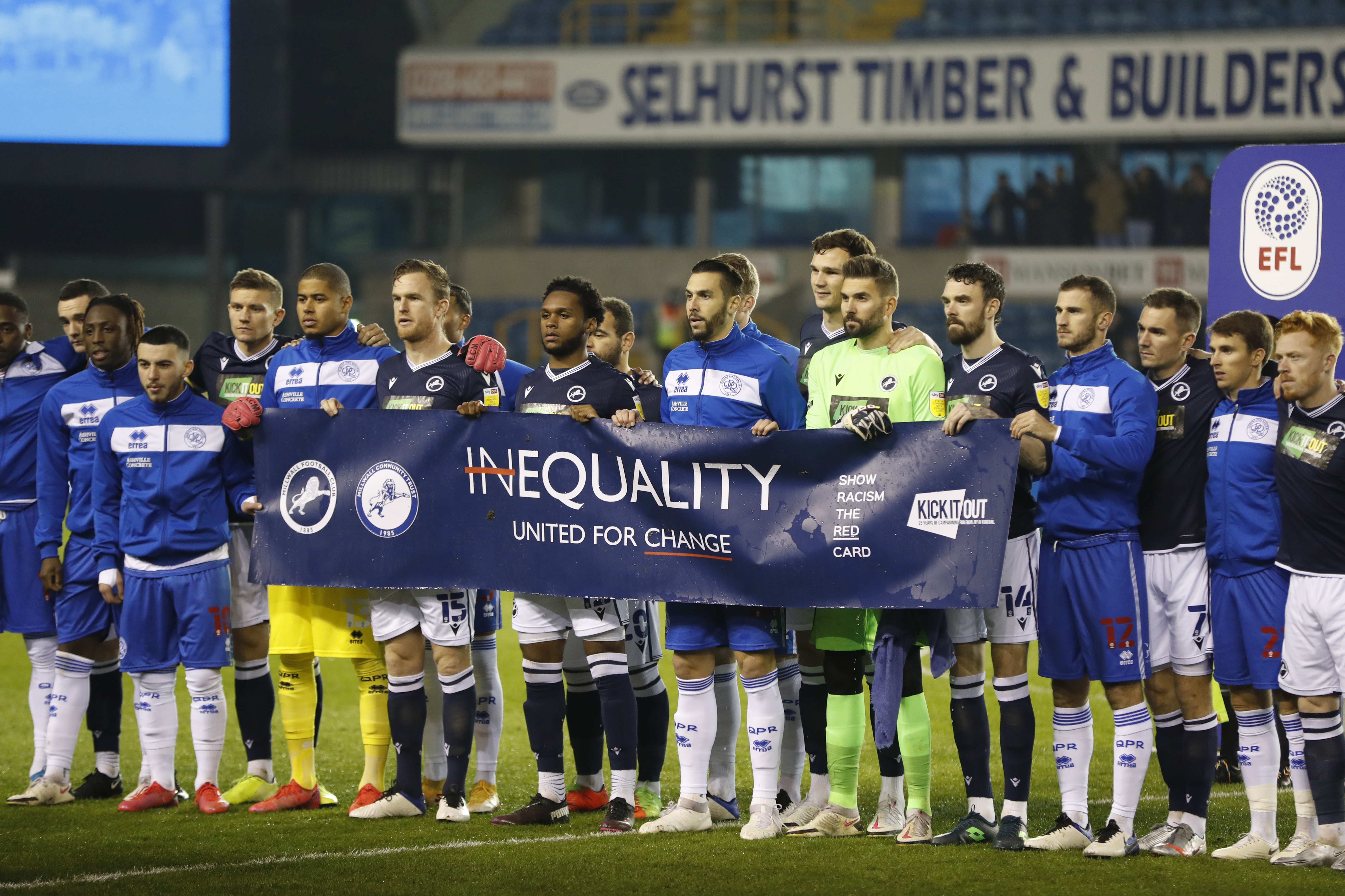 Gary Rowett: Millwall fans proved support for anti-racism message