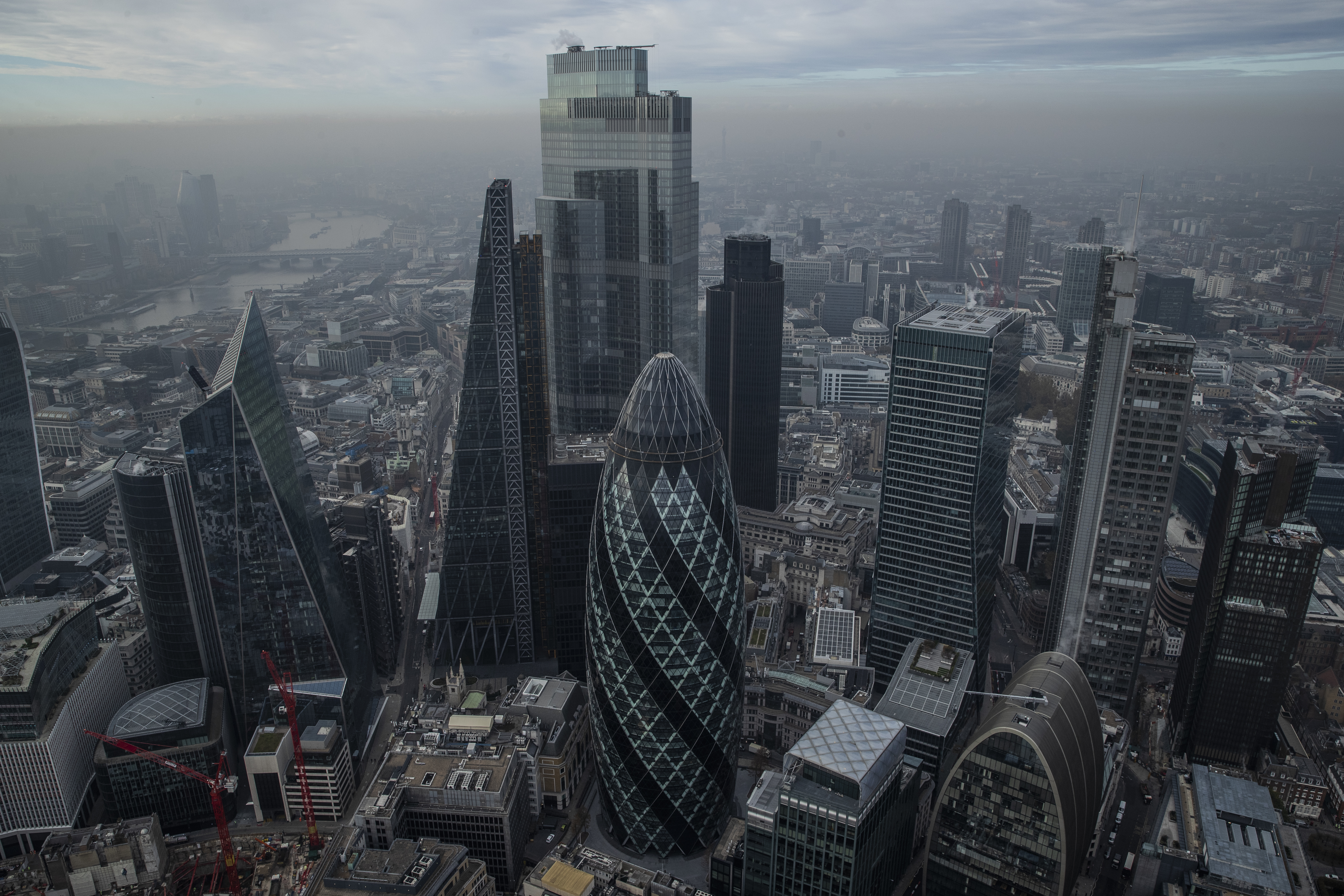 Aerial Views Of London As England Starts Second Lockdown