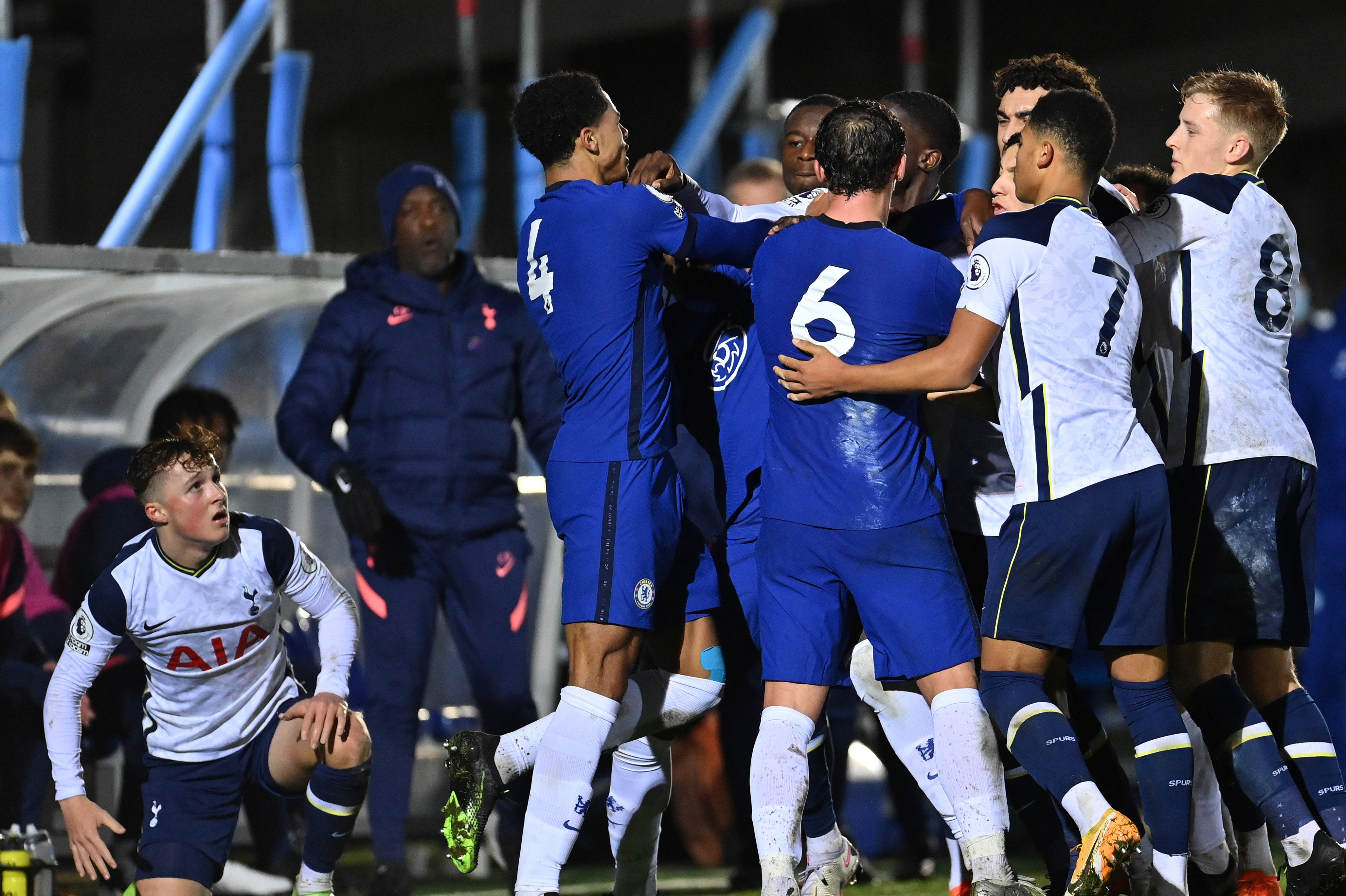 Chelsea flop Drinkwater sent off for kicking 16-year-old Spurs player