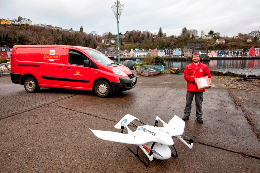 Royal Mail becomes first UK parcel carrier to deliver package by drone