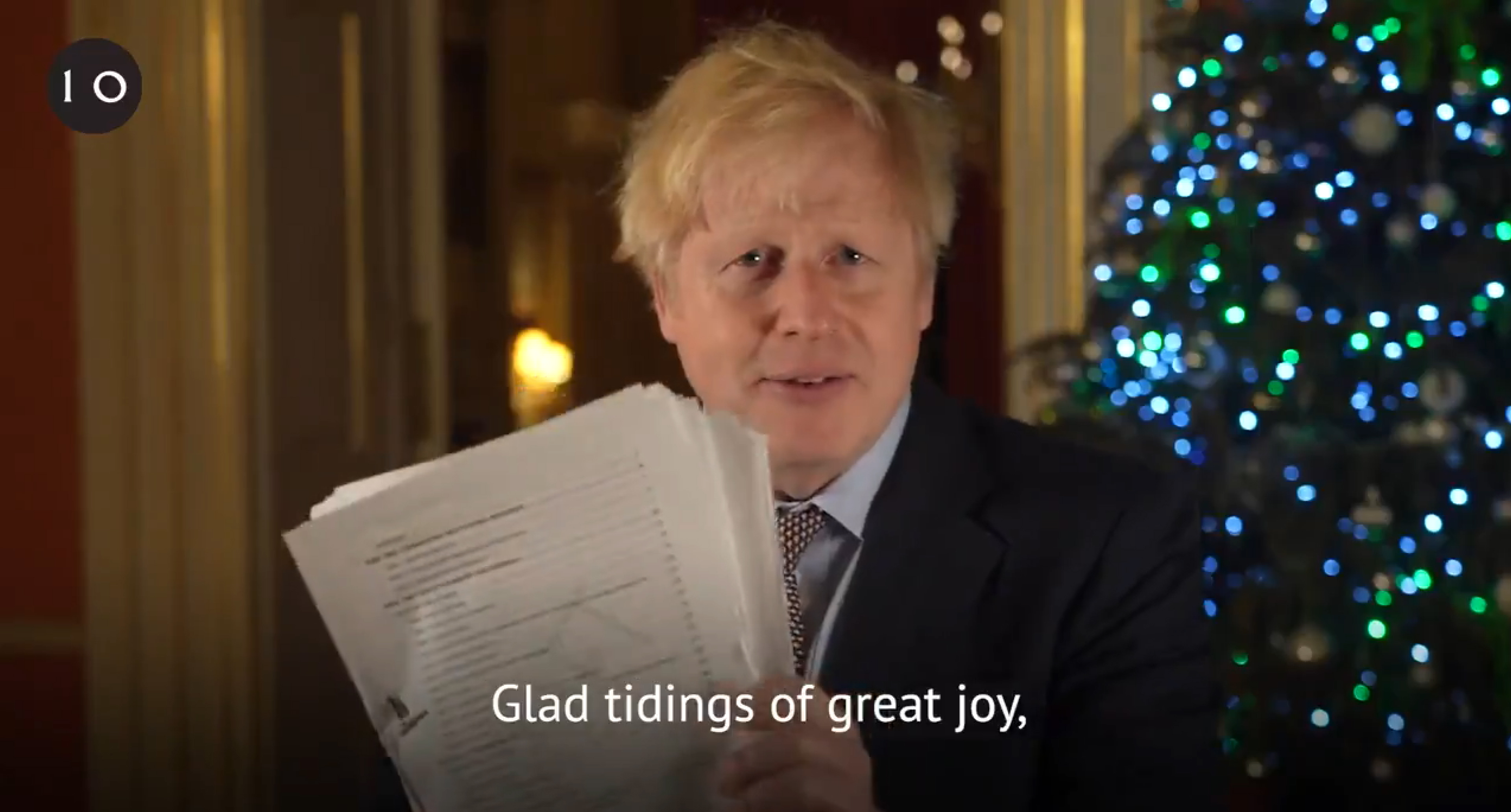 PM hails Brexit deal as ‘glad tidings of great joy’ in Xmas message