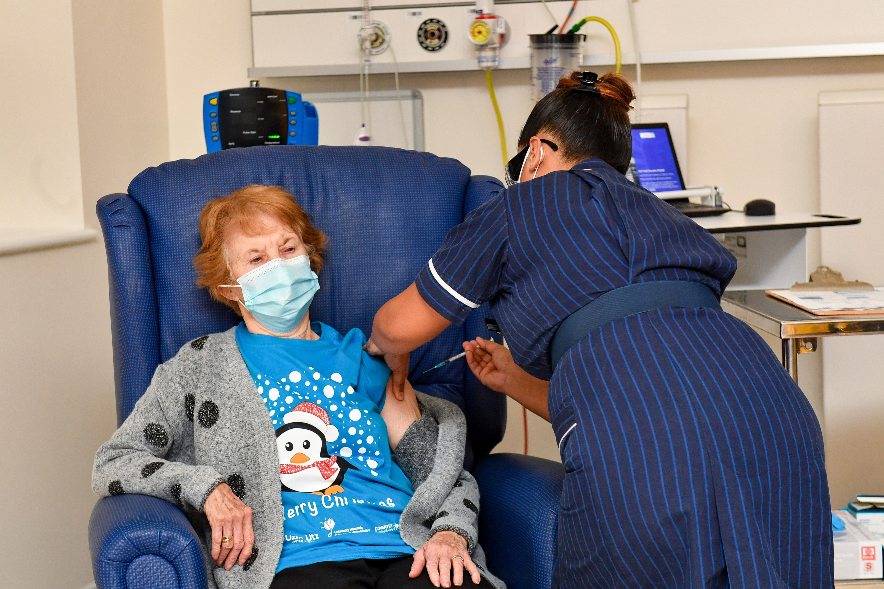 Grandmother Margaret, 91, gets second Covid vaccine dose 