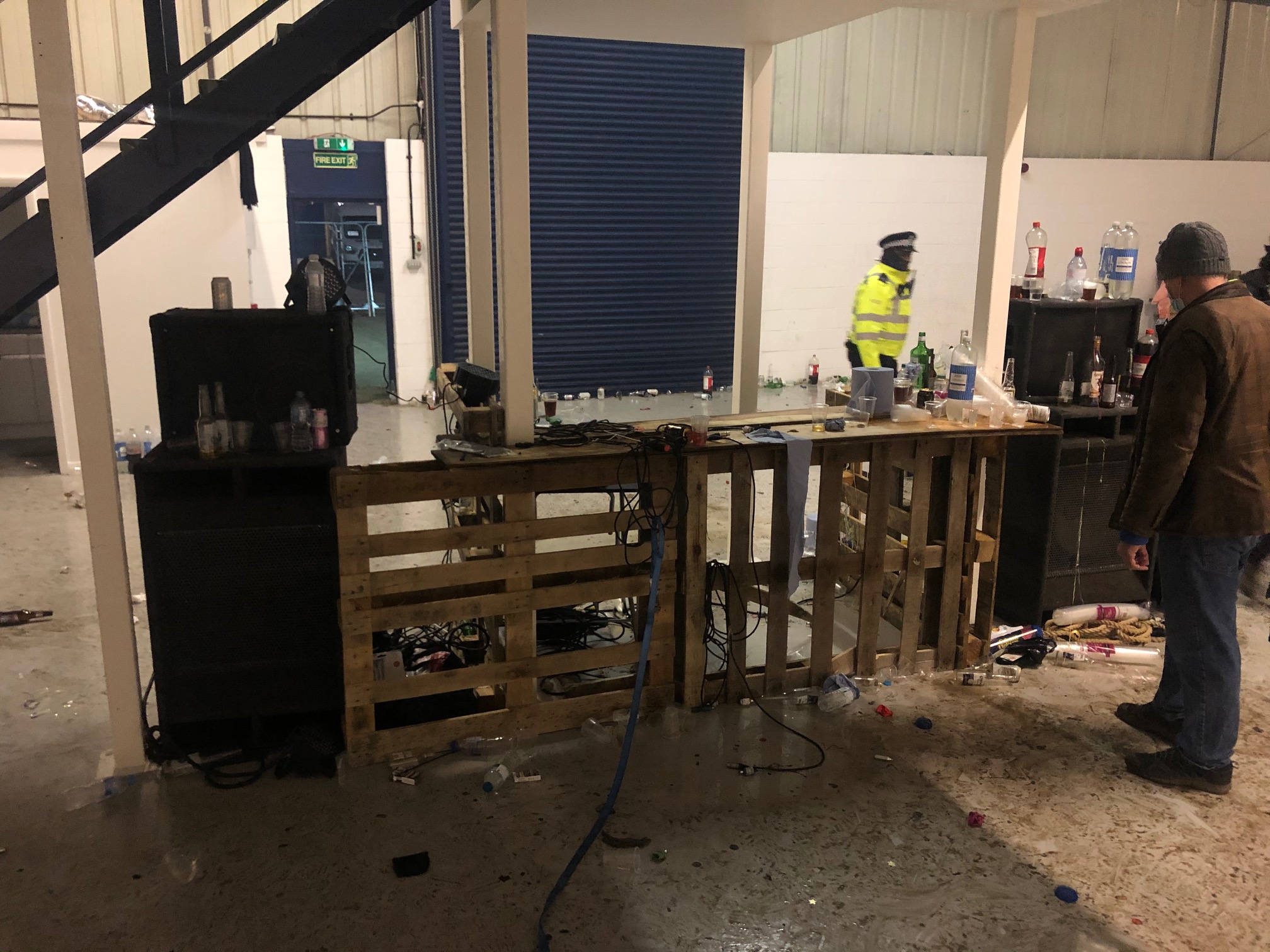 Police shut down large New Year illegal rave in London’s Royal Docks 