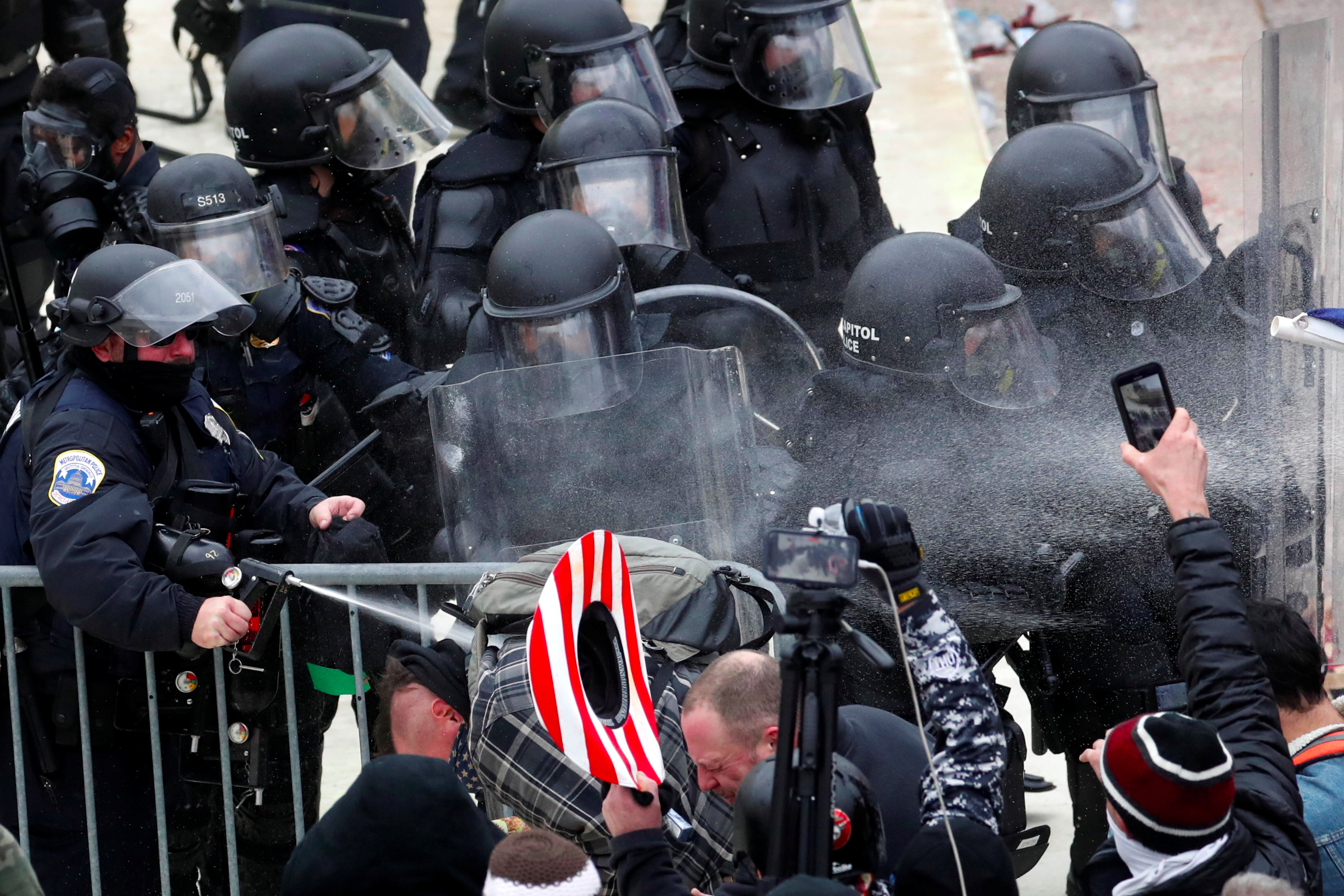 Four dead after pro-Trump ‘domestic terrorists’ storm US Capitol 