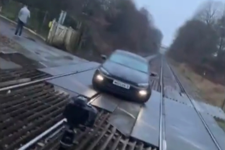 TikTok video challenge of car parked on train line branded ‘reckless’ by police