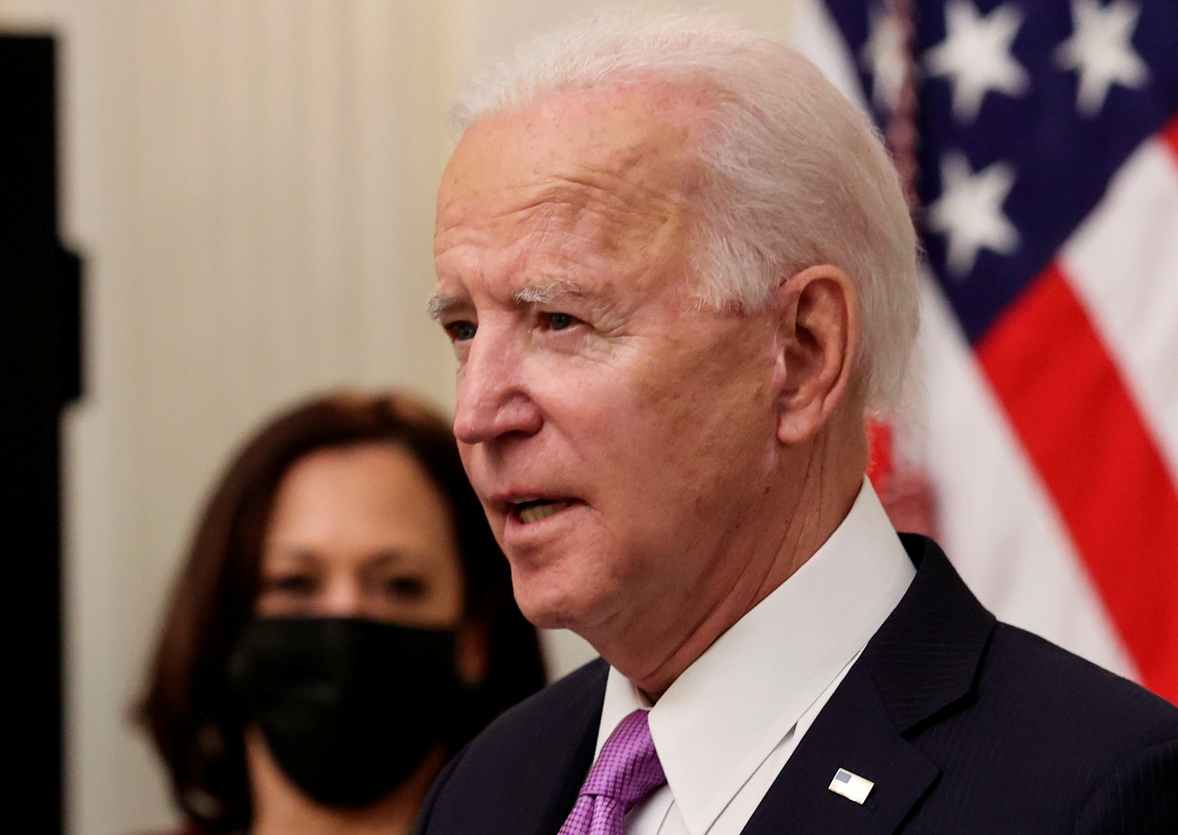 U.S. President Biden holds coronavirus response event at the White House in Washington