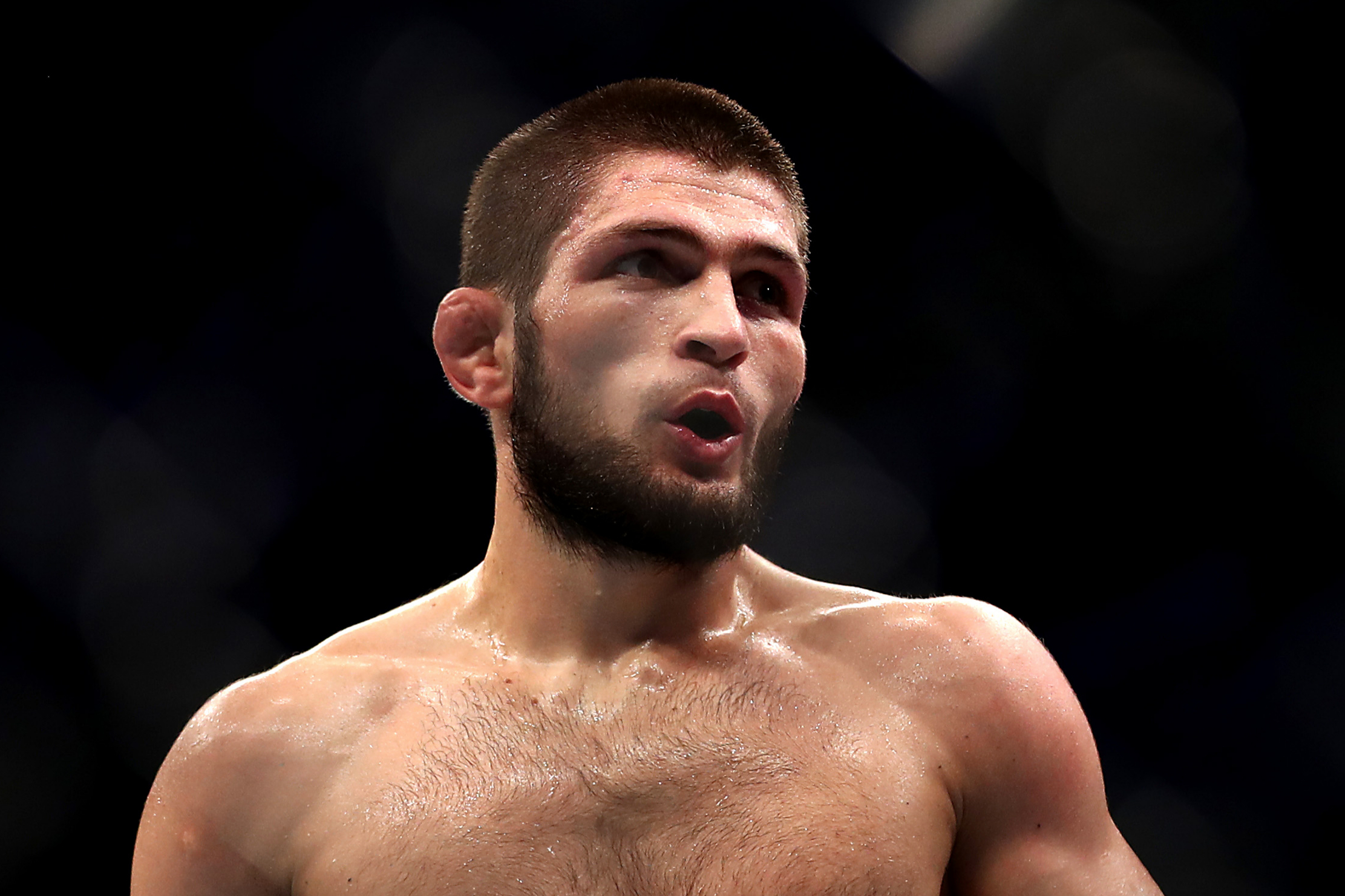 Khabib Nurmagomedov taunts Conor McGregor after surprise UFC 257 loss to Dustin Poirier