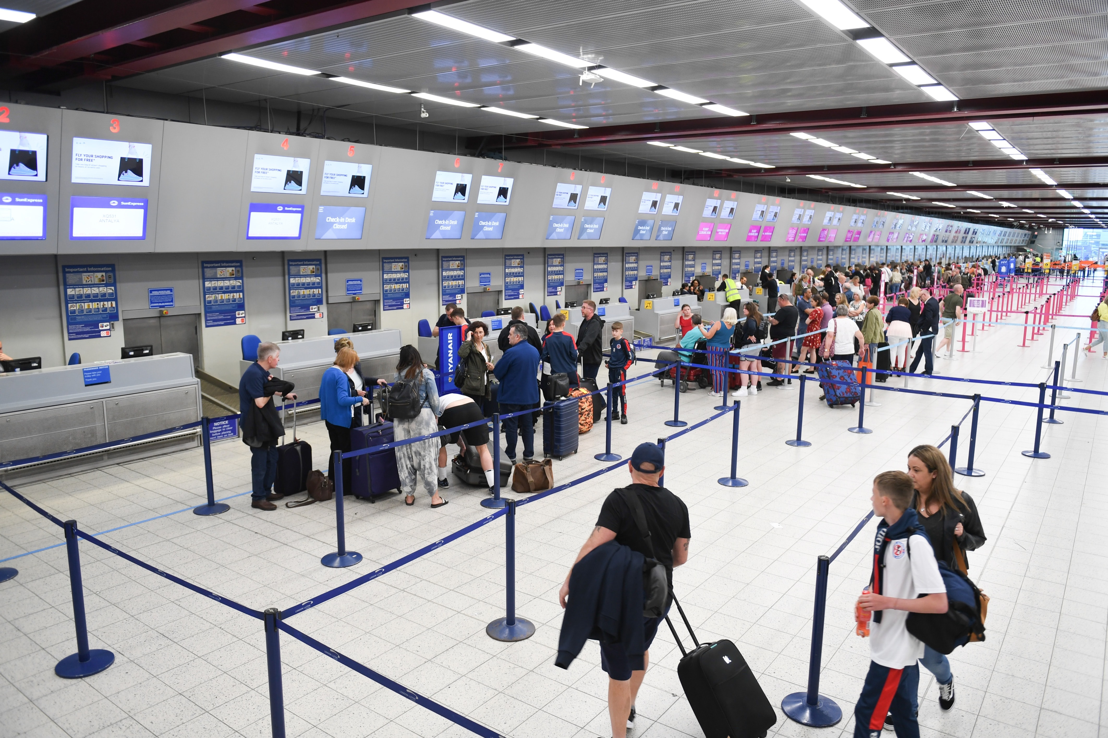 People in an airport