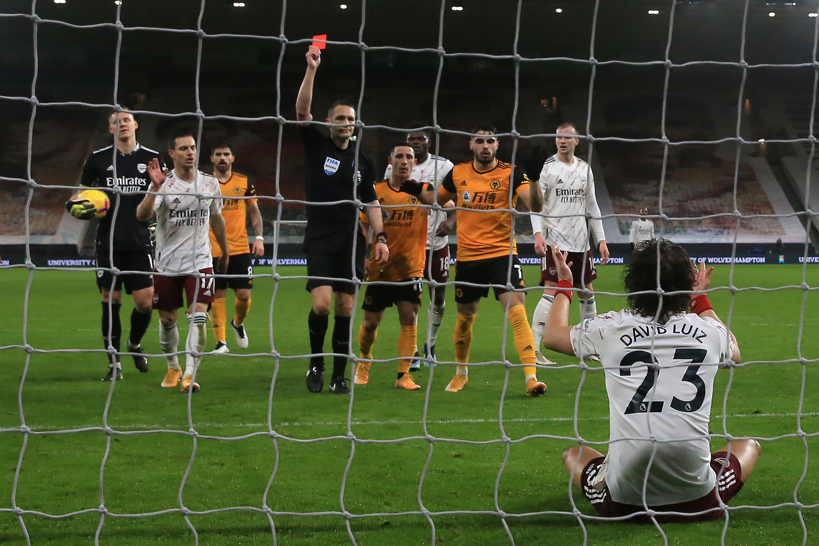 Wolves 2-1 Arsenal: Nine-man Gunners implode at Molineux