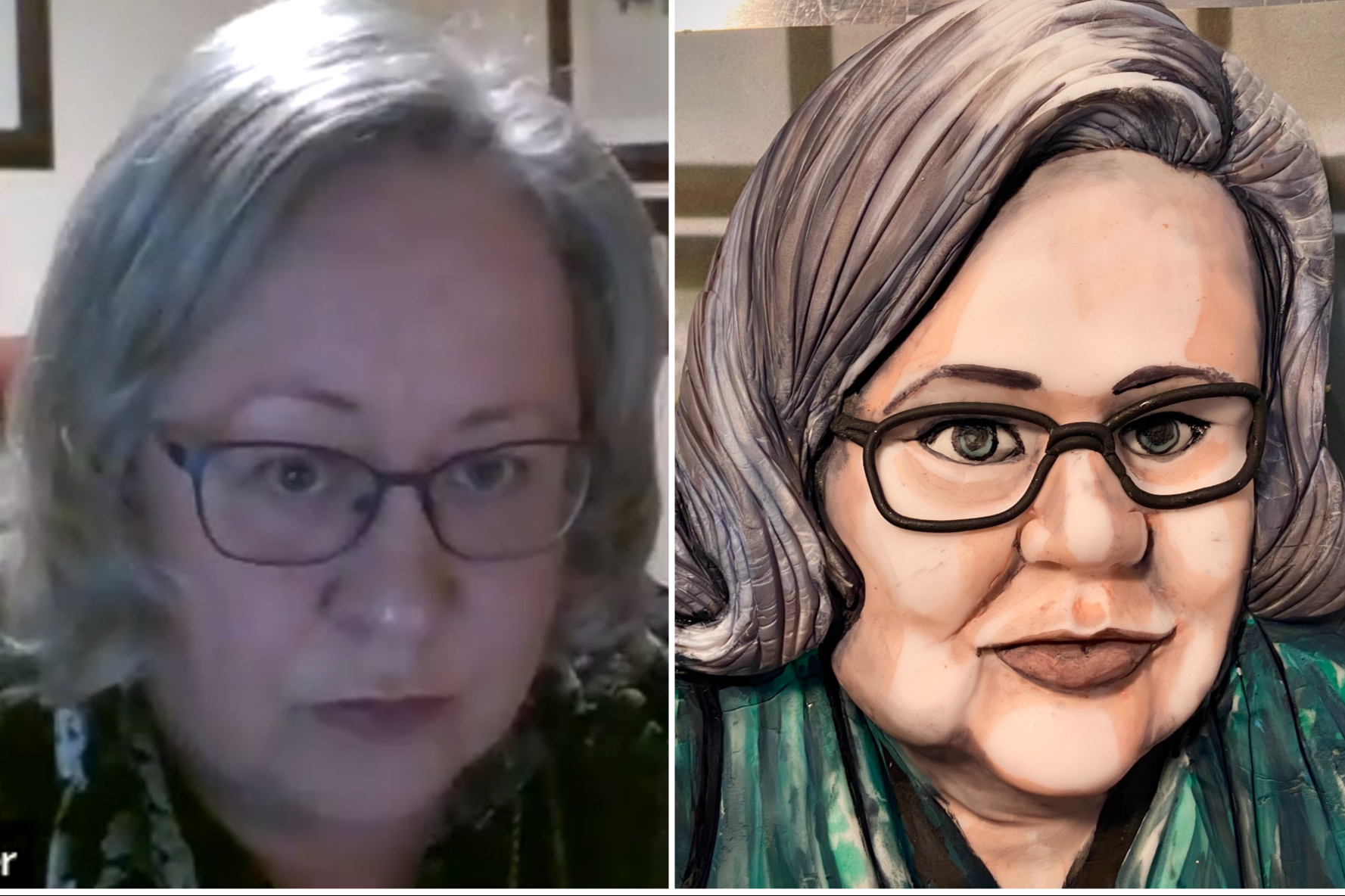 Chester baker recreates Handforth Parish star Jackie Weaver in cake 