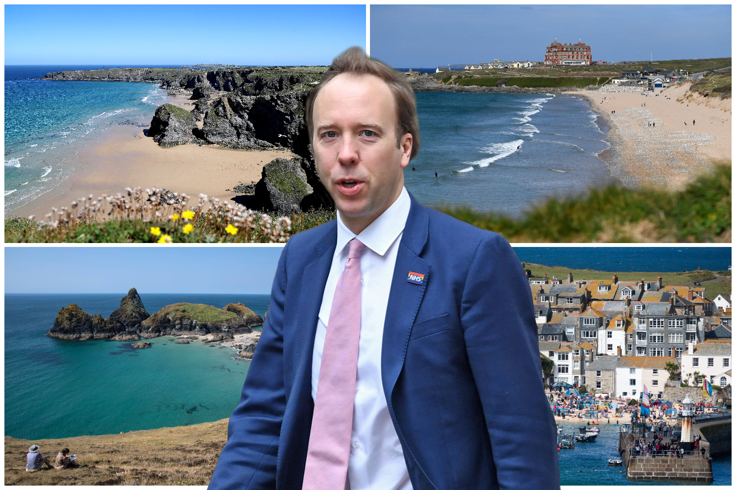 Hancock says Government doing ‘everything’ to allow pandemic summer holidays as he defends Cornwall booking