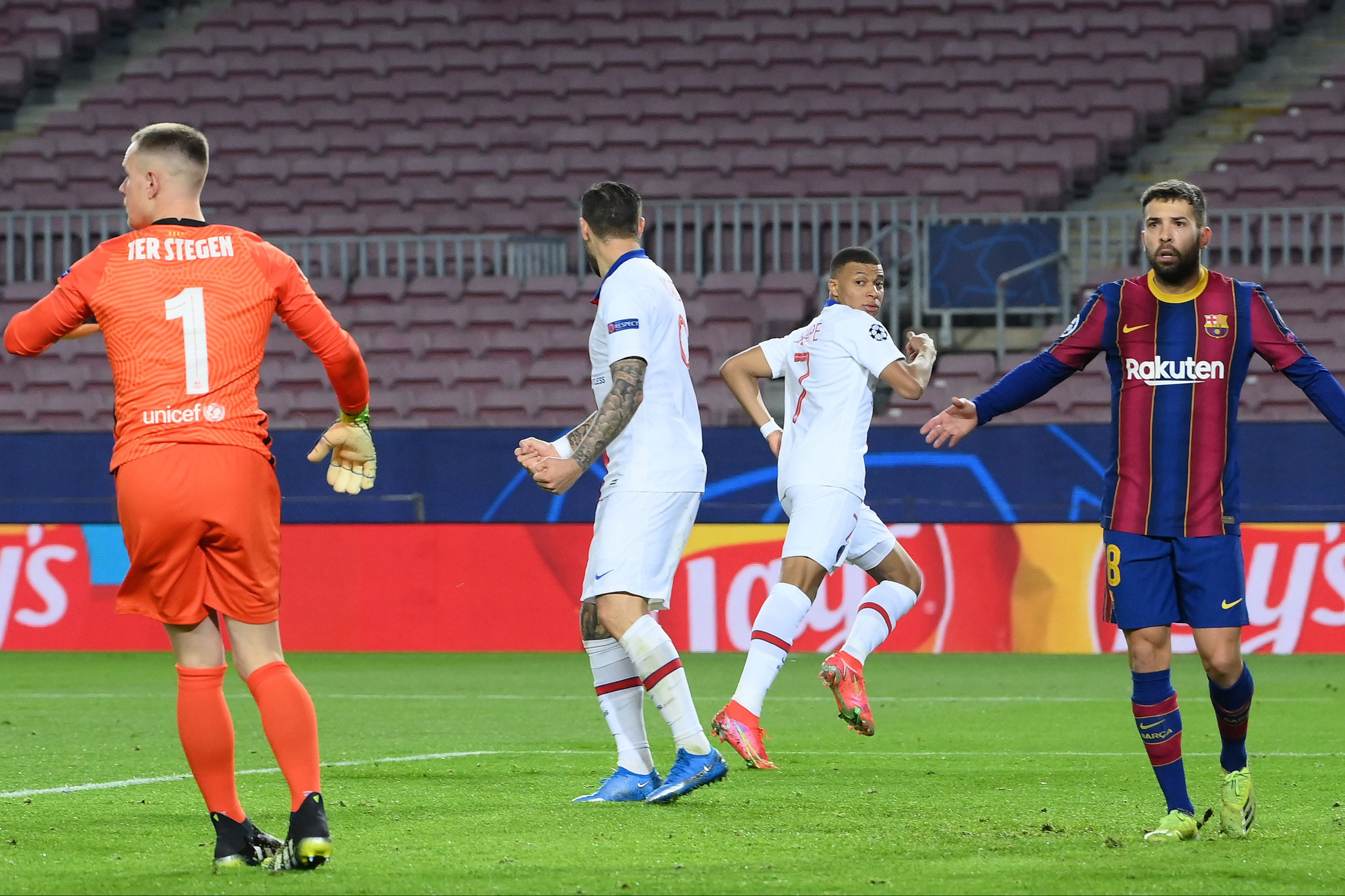 FC Barcelona 1-4 PSG: Kylian Mbappe hat-trick hands Mauricio Pochettino huge Champions League win at Camp Nou