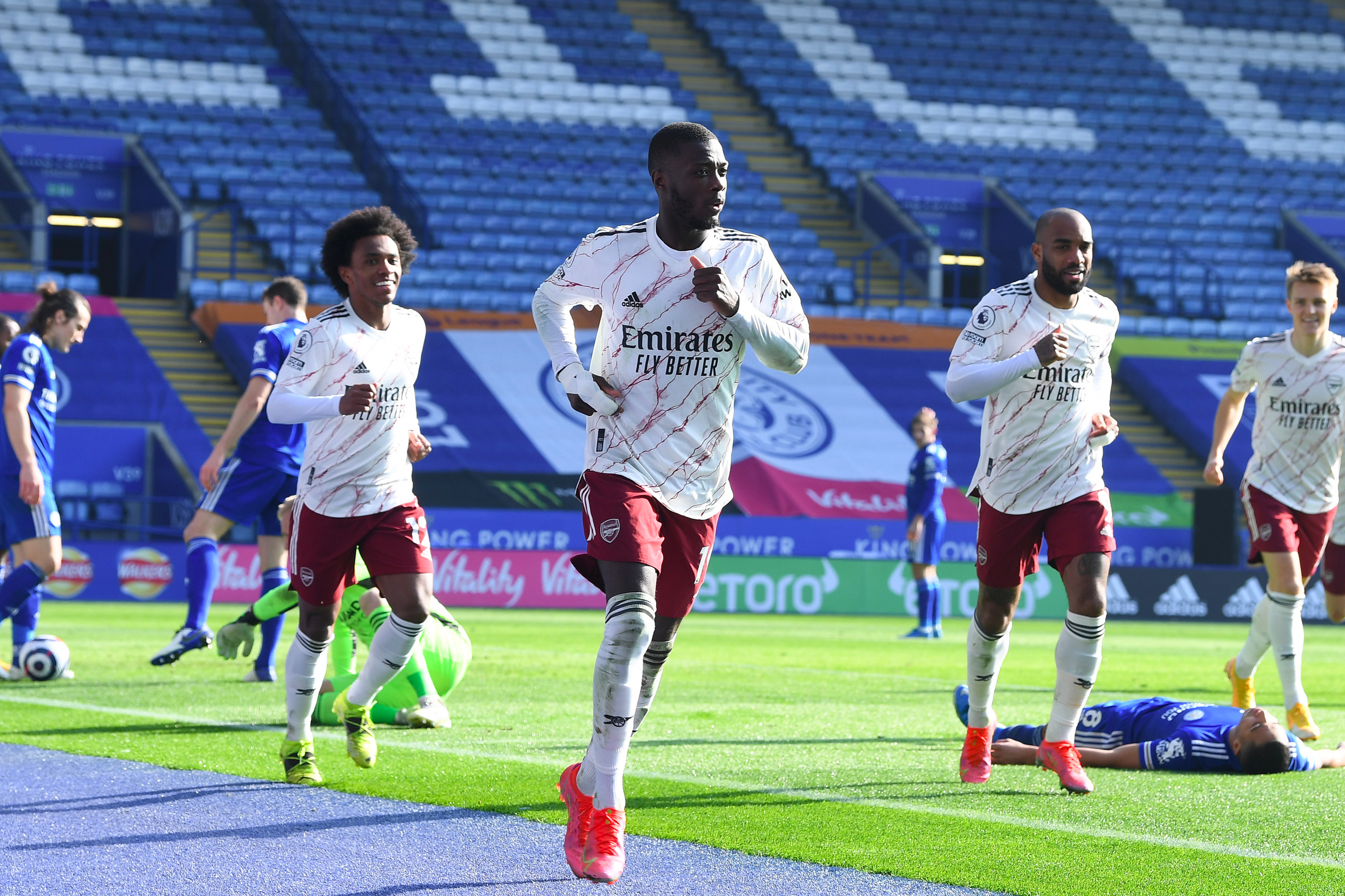 Arsenal beginning to see the best Nicolas Pepe after Leicester win, believes Granit Xhaka
