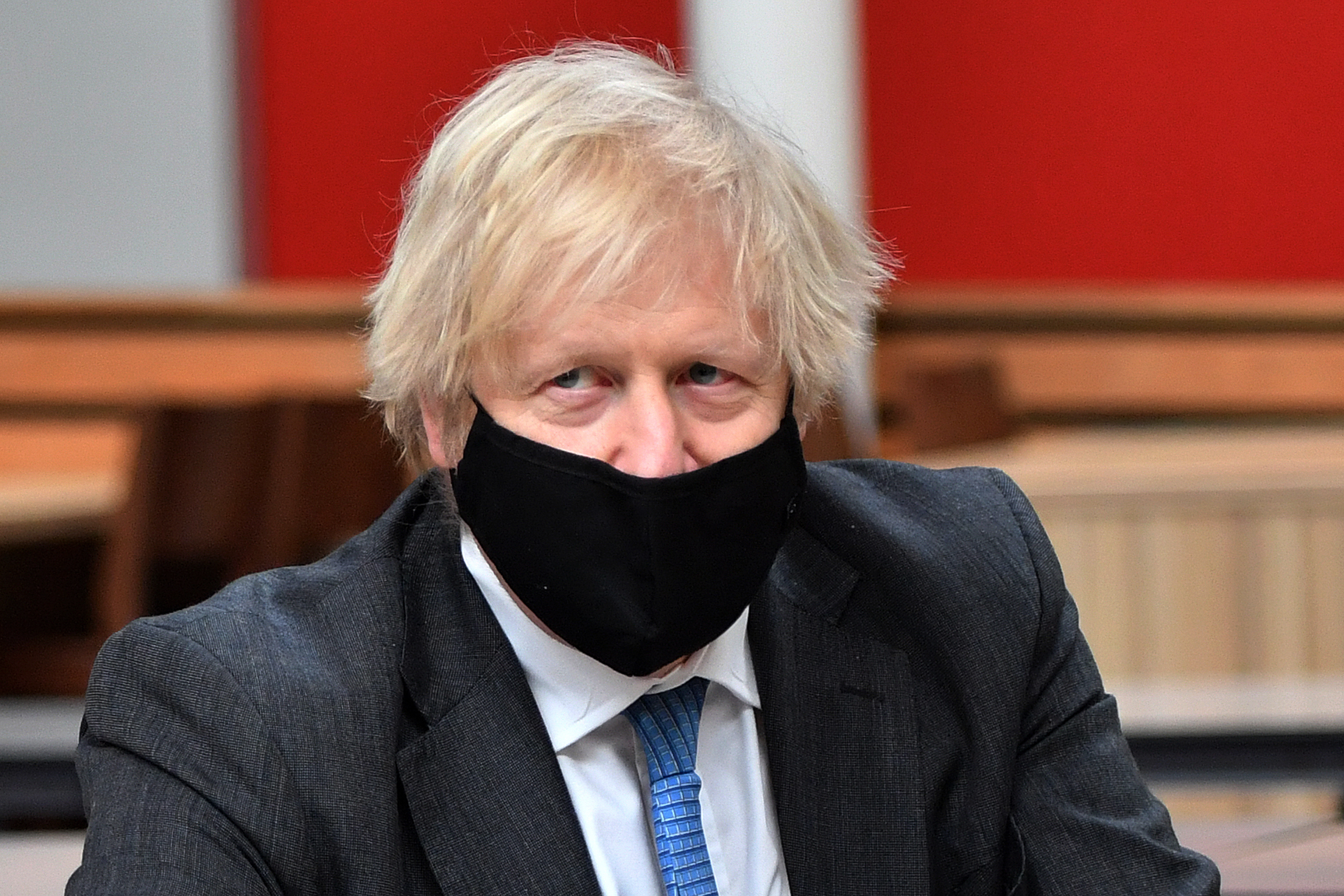 Boris Johnson Visits Lancashire School Preparing For Return Of Pupils
