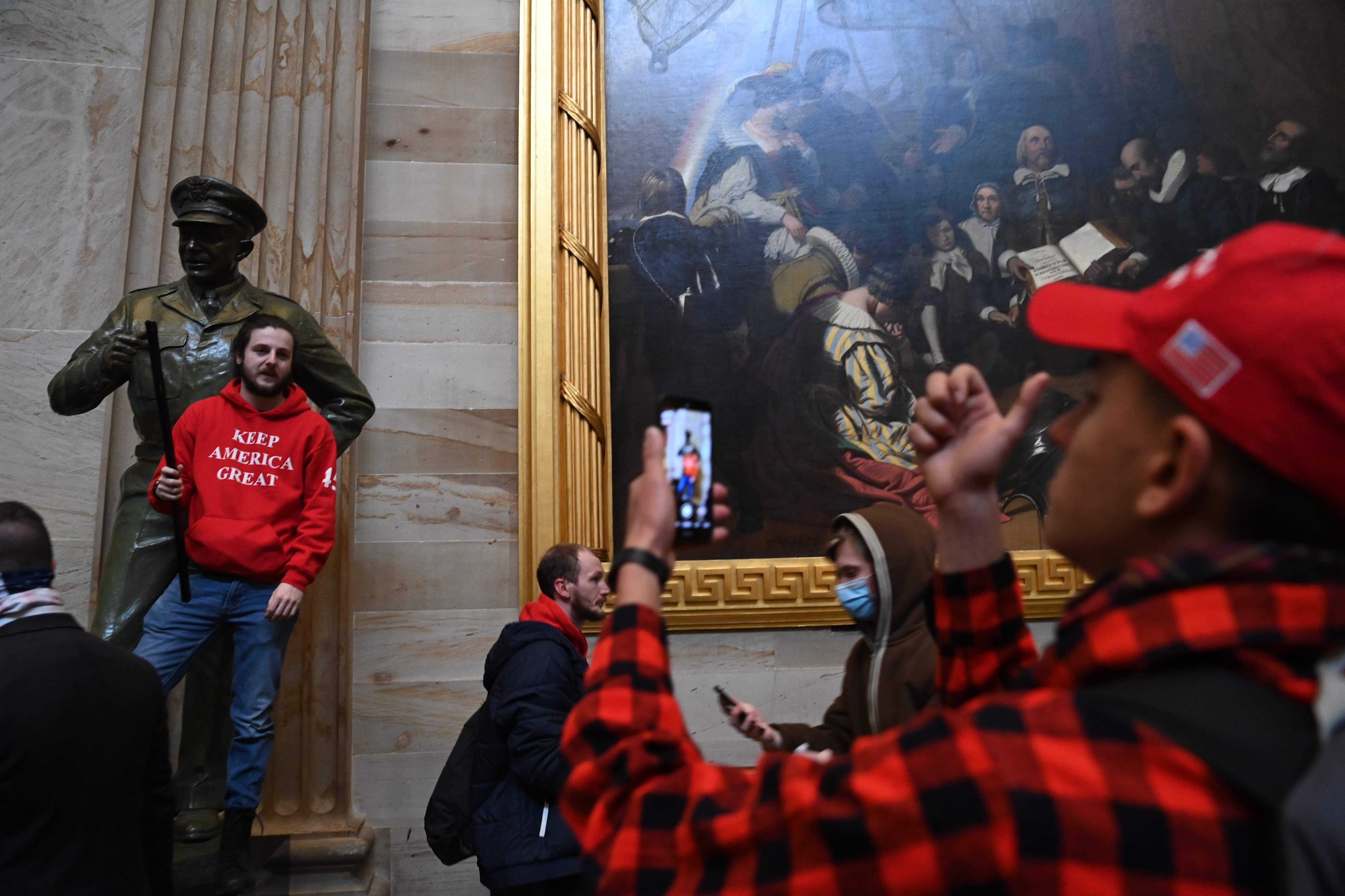 Wanted man arrested over Capitol riot after being reported by members of his own family 