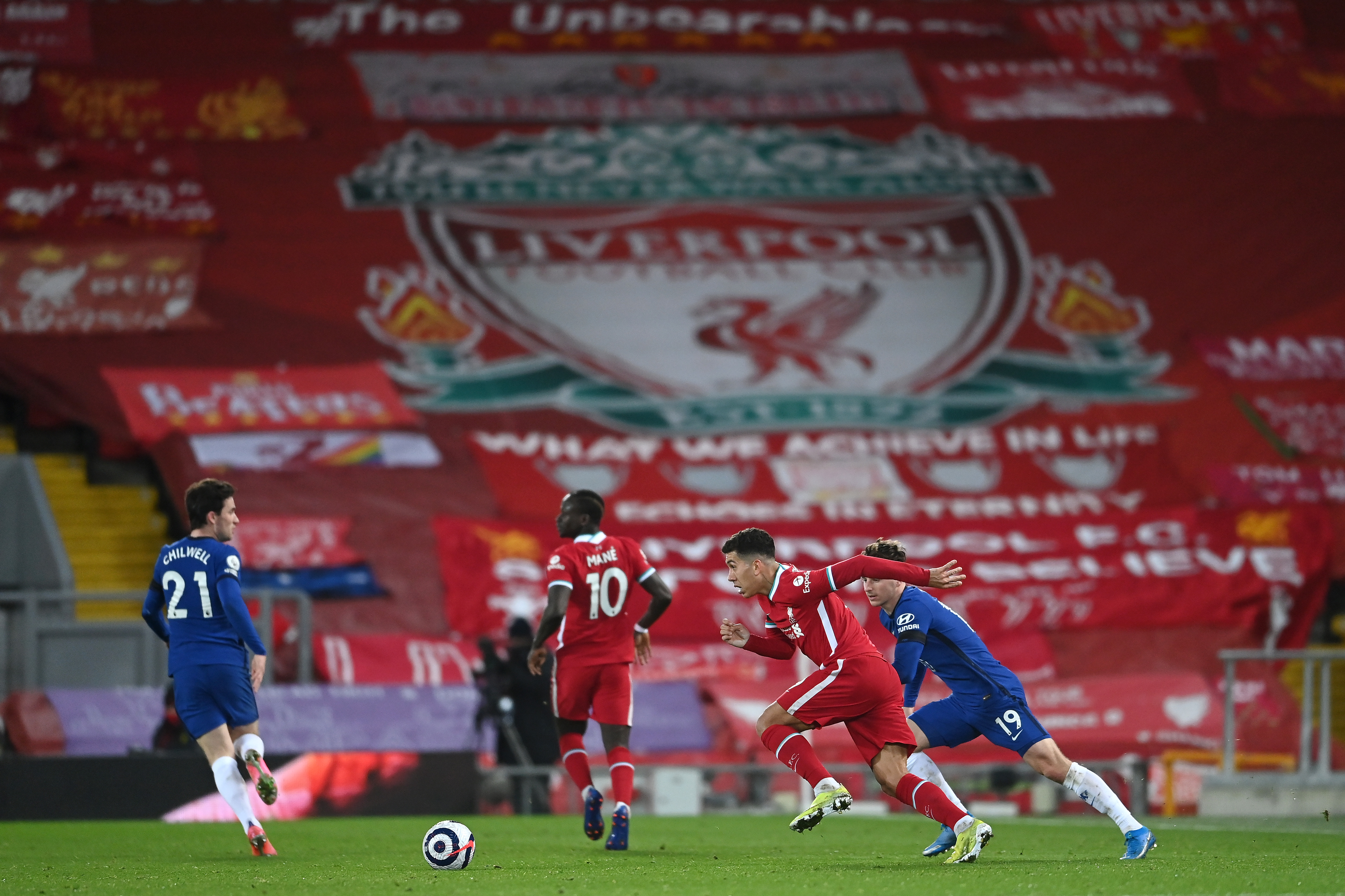 Liverpool fan says disastrous title defence due to colour of Anfield seat coverings
