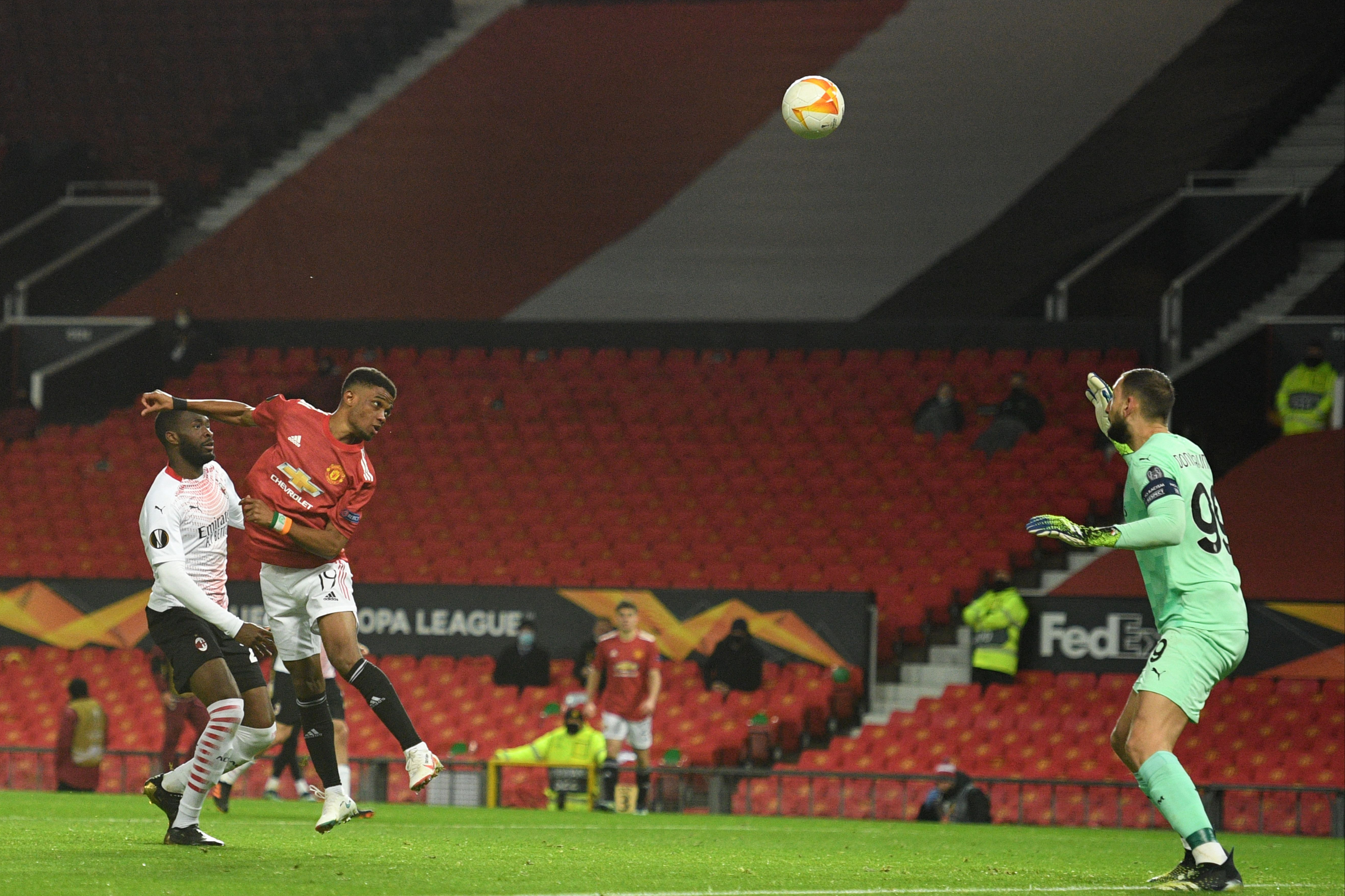 Manchester United 1-1 AC Milan LIVE! Europa League match stream, score and result after Amad Diallo goal