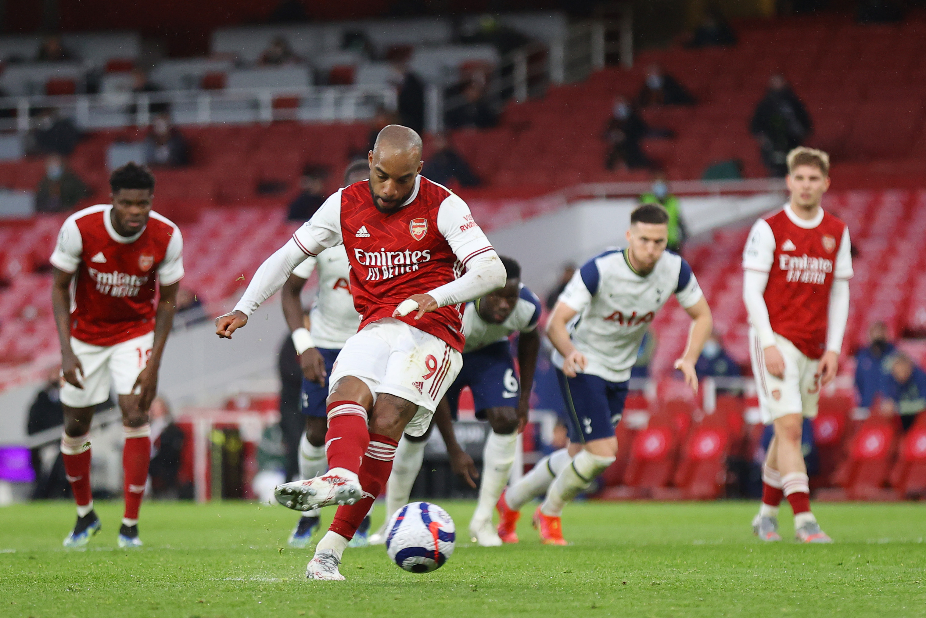 Arsenal 2-1 Tottenham: Alexandre Lacazette penalty seals north London derby comeback win