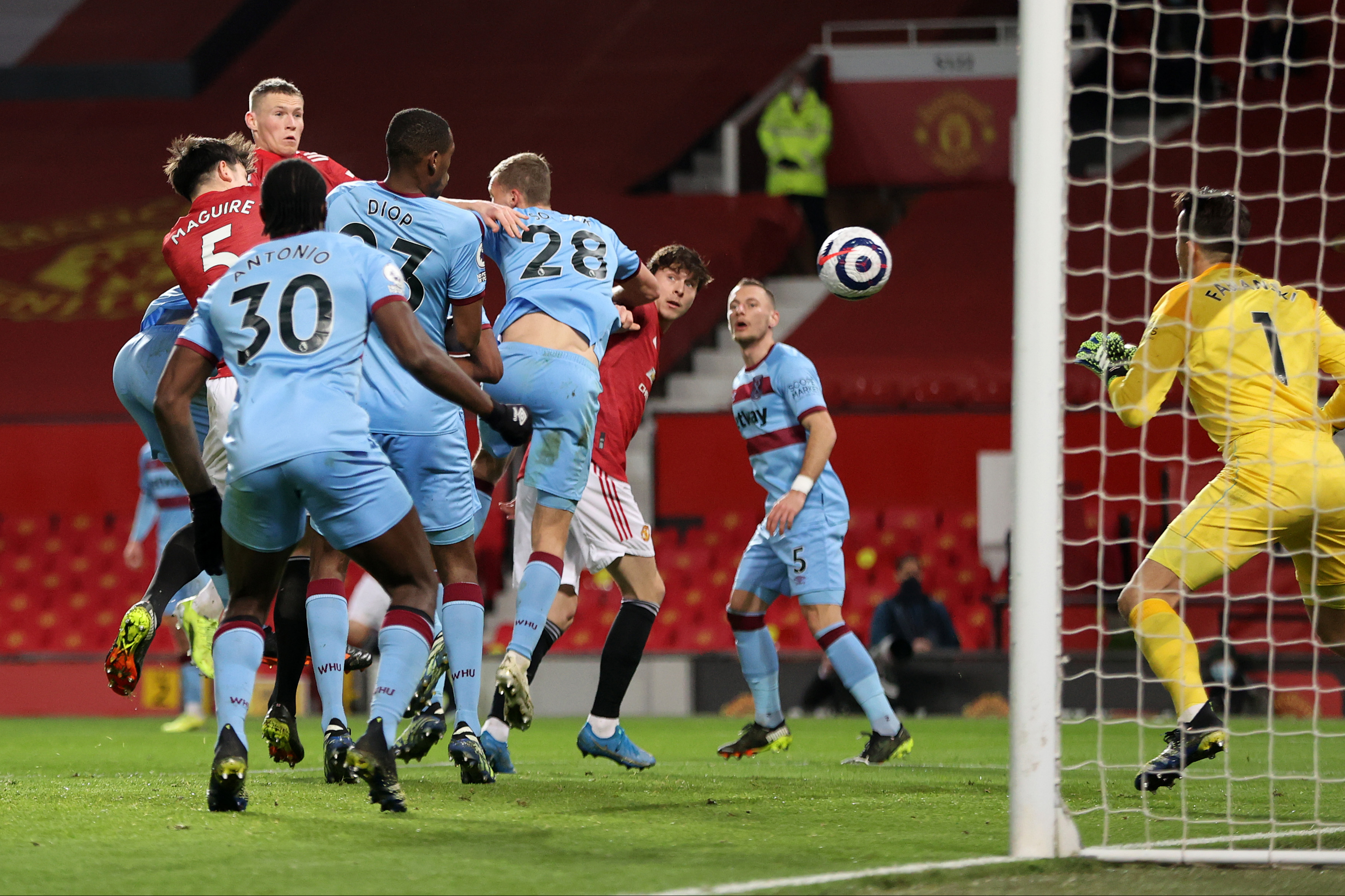 Manchester United 1-0 West Ham: Red Devils edge Old Trafford encounter thanks to Craig Dawson own goal
