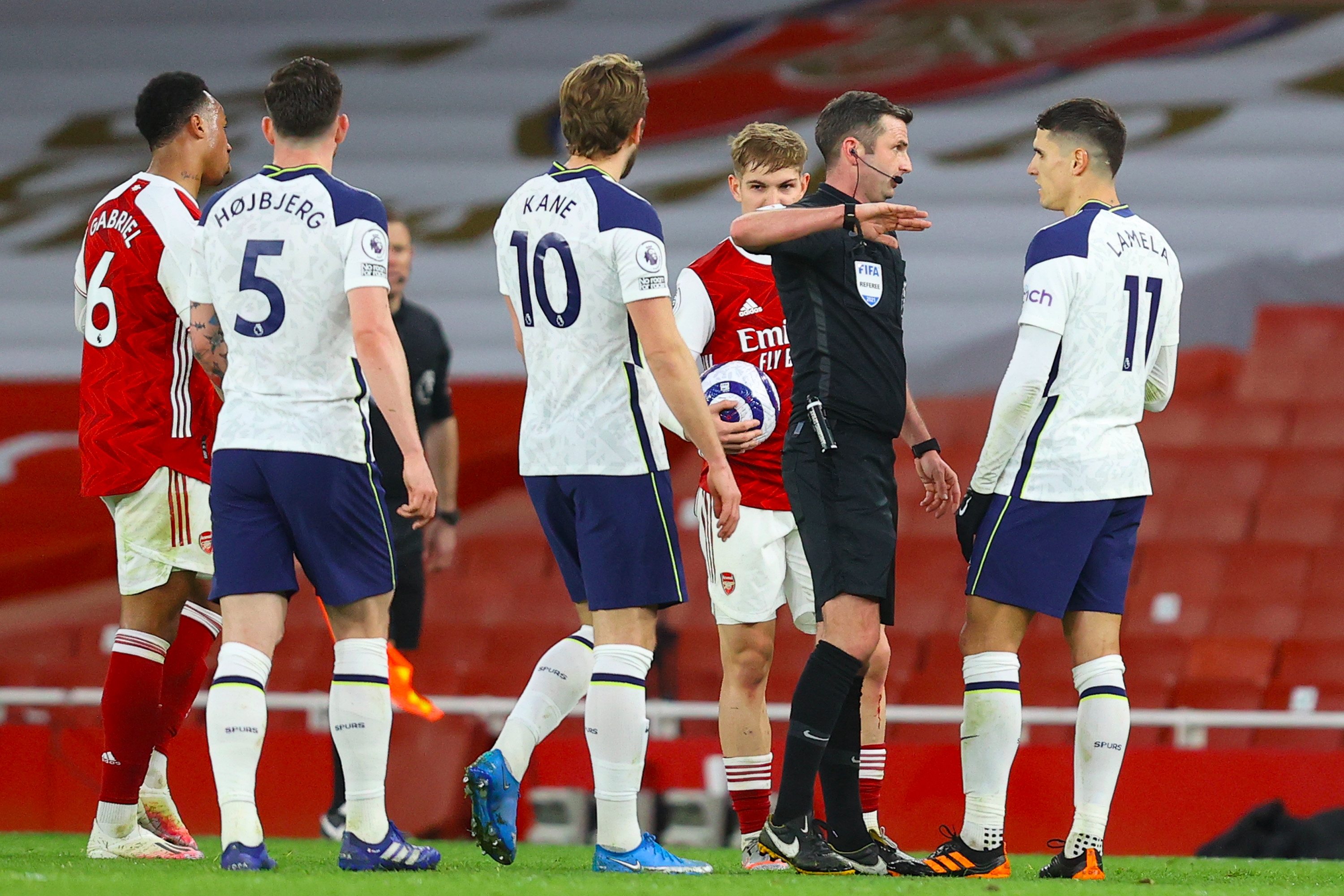 Jose Mourinho claims he is ‘unlucky’ with referee Michael Oliver after criticising Arsenal penalty v Tottenham