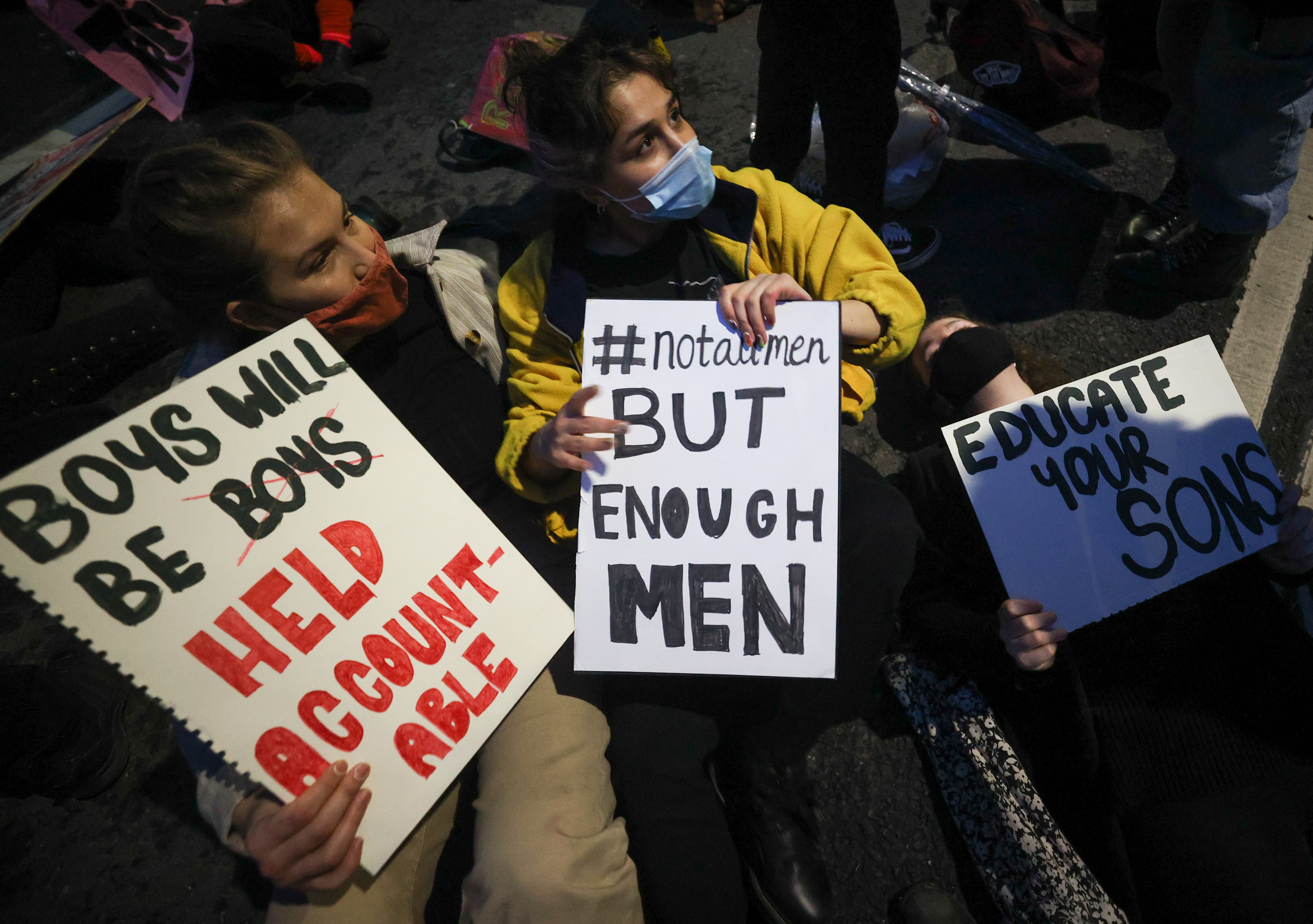 Protest following the kidnap and murder of Sarah Everard in London