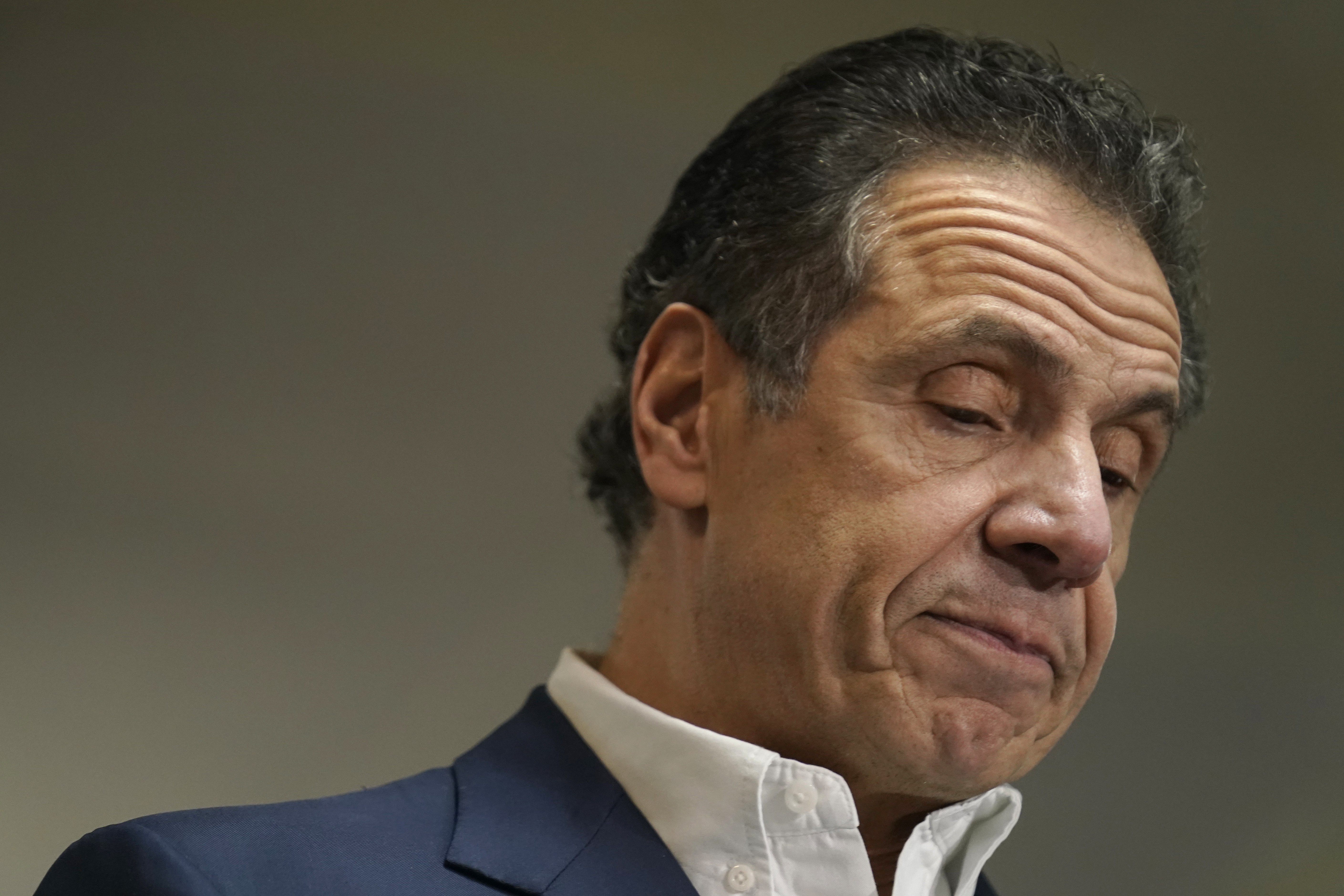 New York Governor Cuomo Tours Mass Vaccination Site In Harlem At Mount Neboh Baptist Church