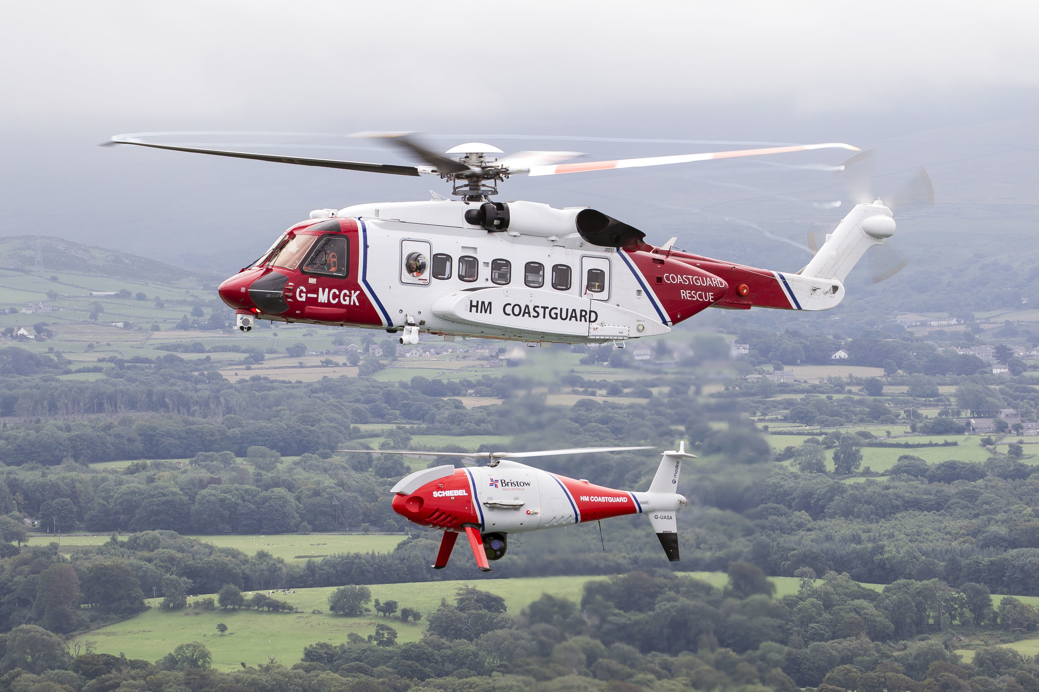 Coastguard search-and-rescue drones