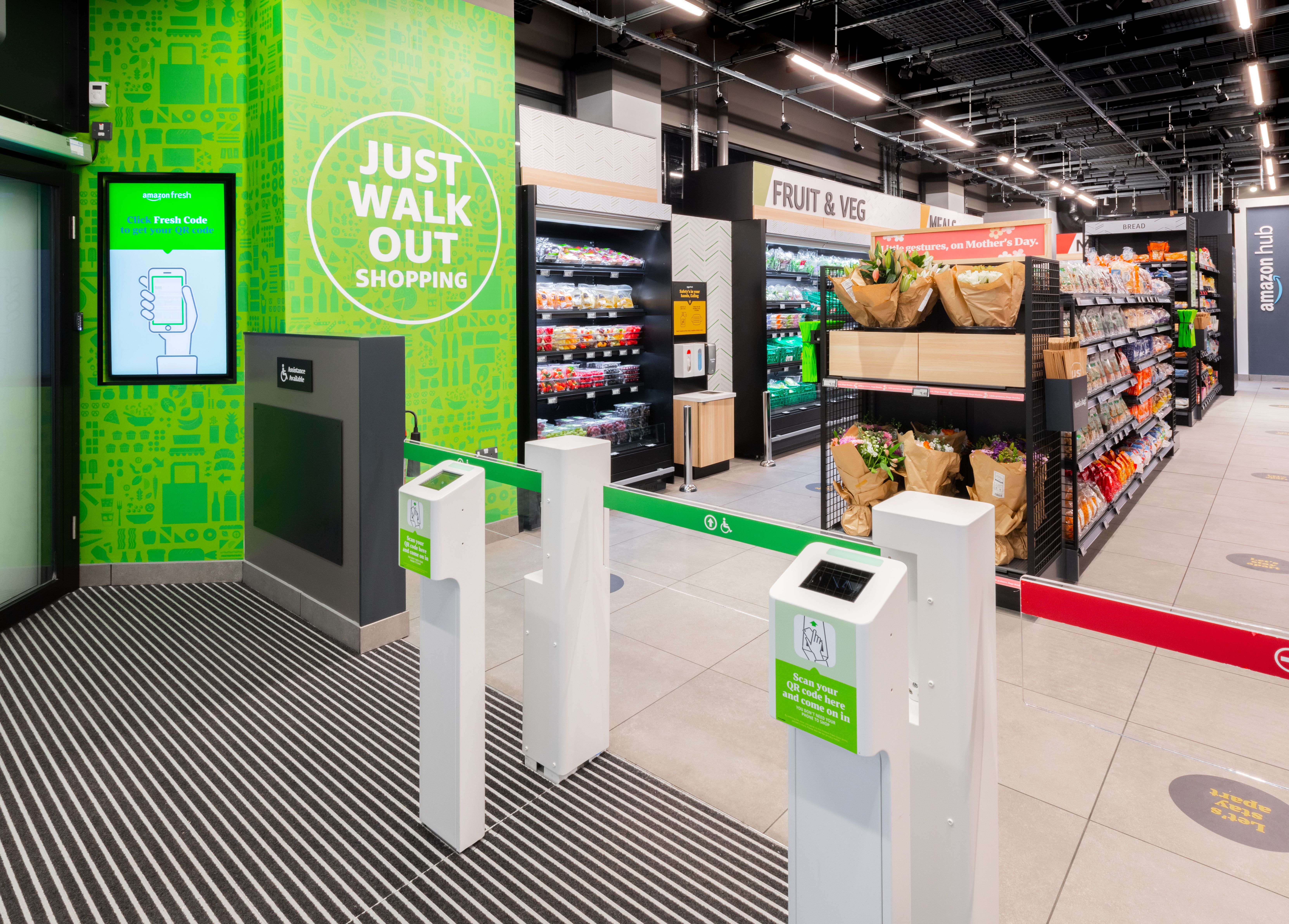Amazon brings its till-free grocery store brand to Dalston