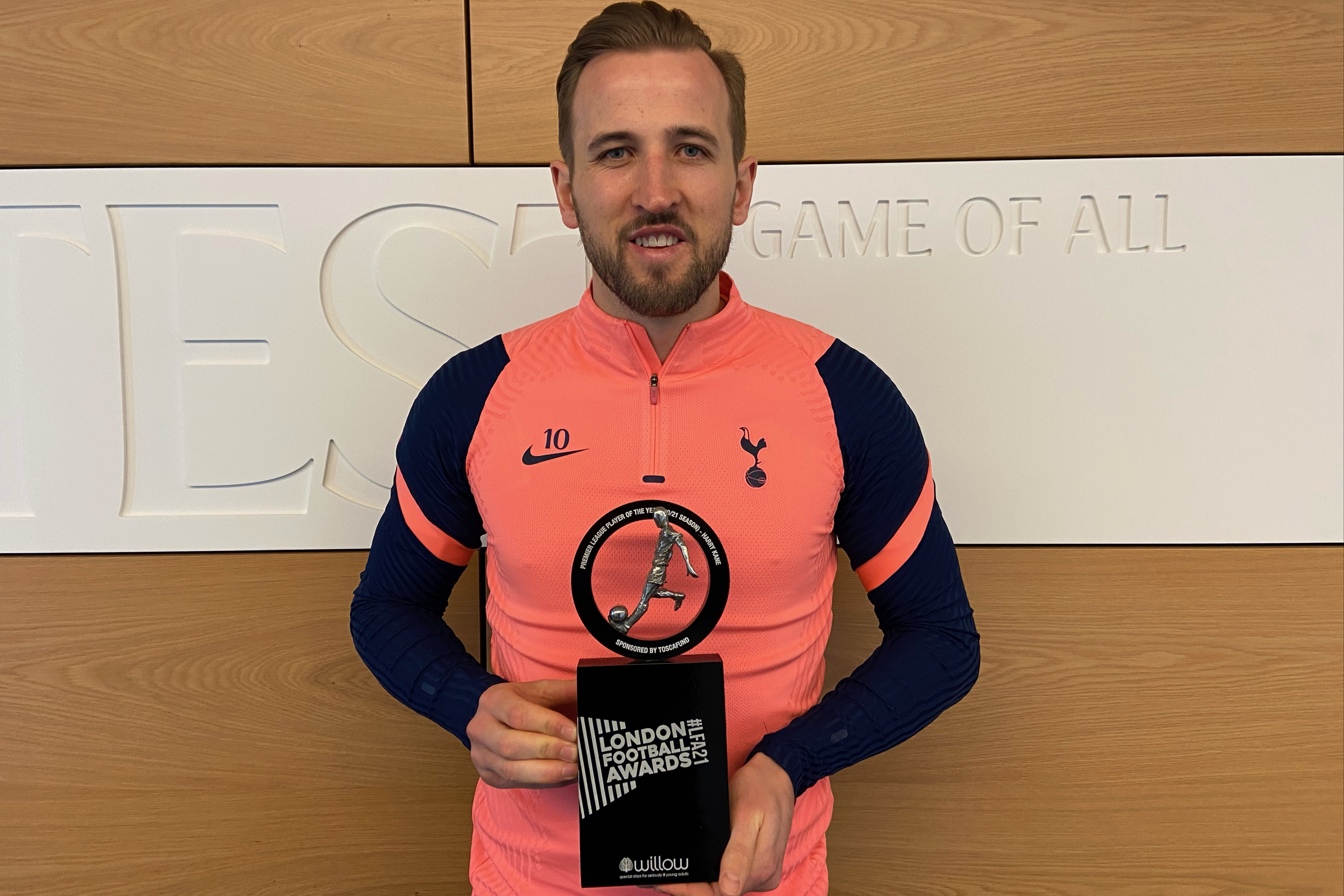 Harry Kane: Tottenham star wins Player of the Year at London Football Awards 2021