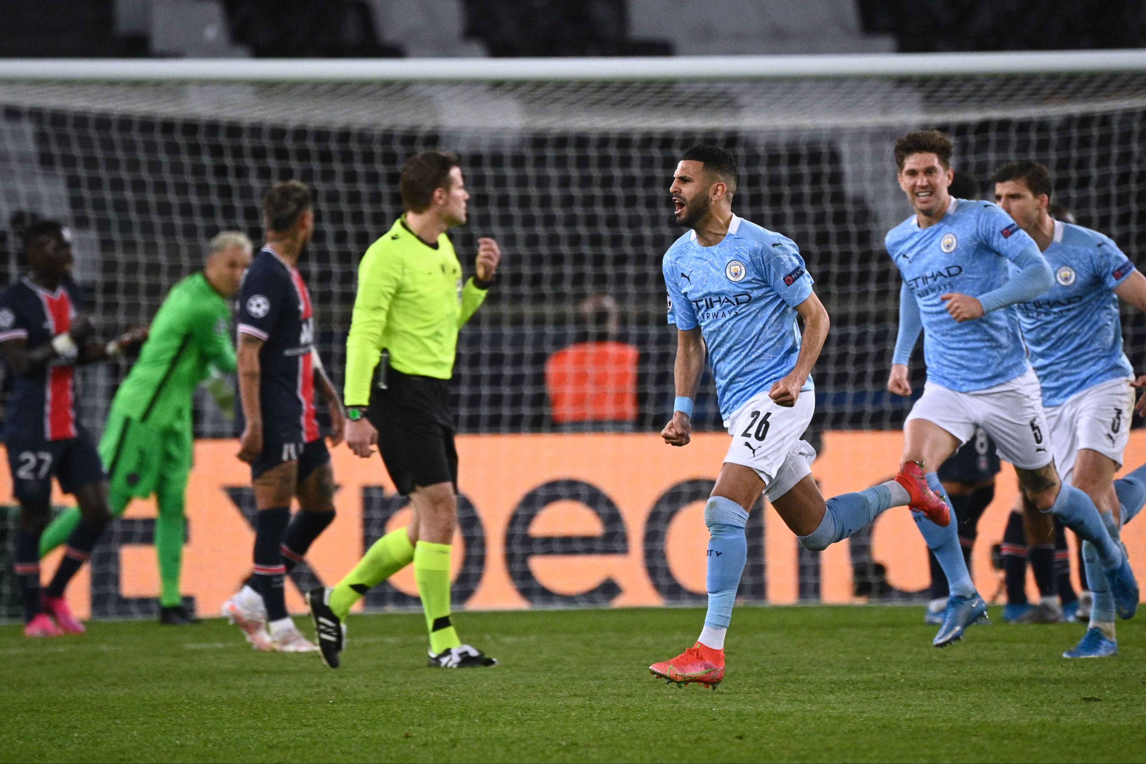 PSG 1-2 Man City: Mahrez and De Bruyne lead stunning Uefa Champions League semi-final fightback