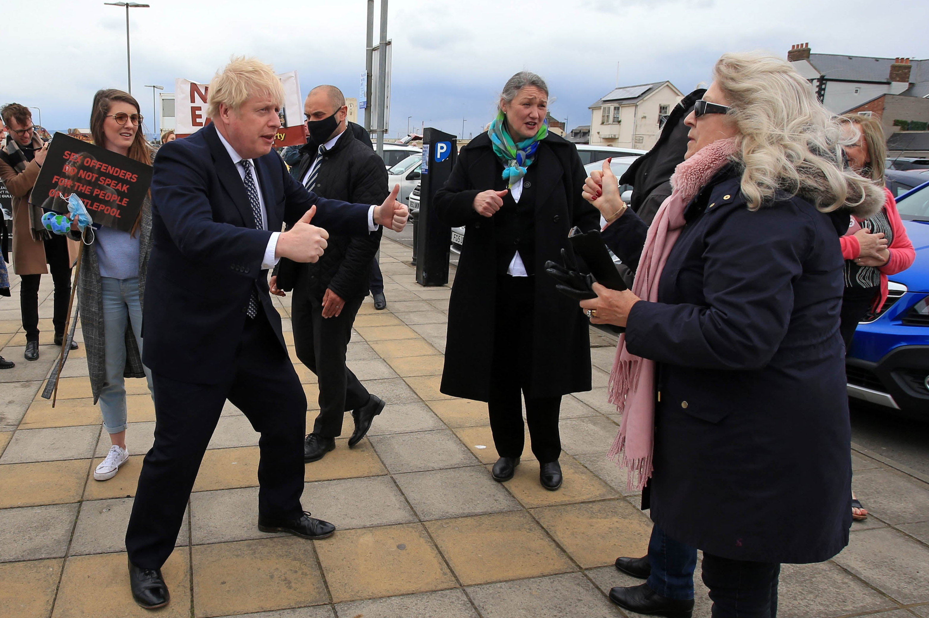 Boris Johnson visit to Wales and the North East