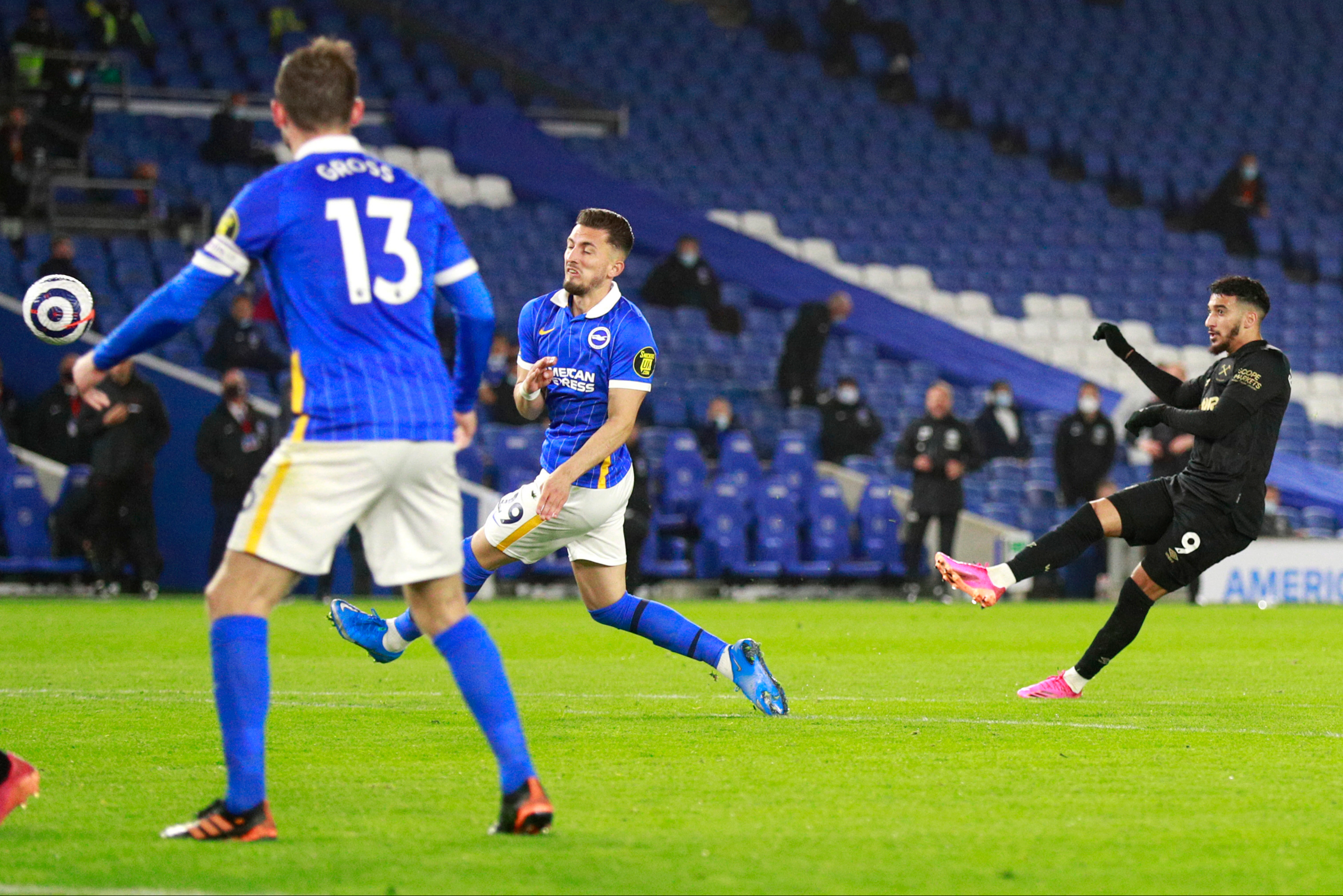 Brighton 1-1 West Ham: David Moyes’ Champions League hopes fade despite late Said Benrahma goal