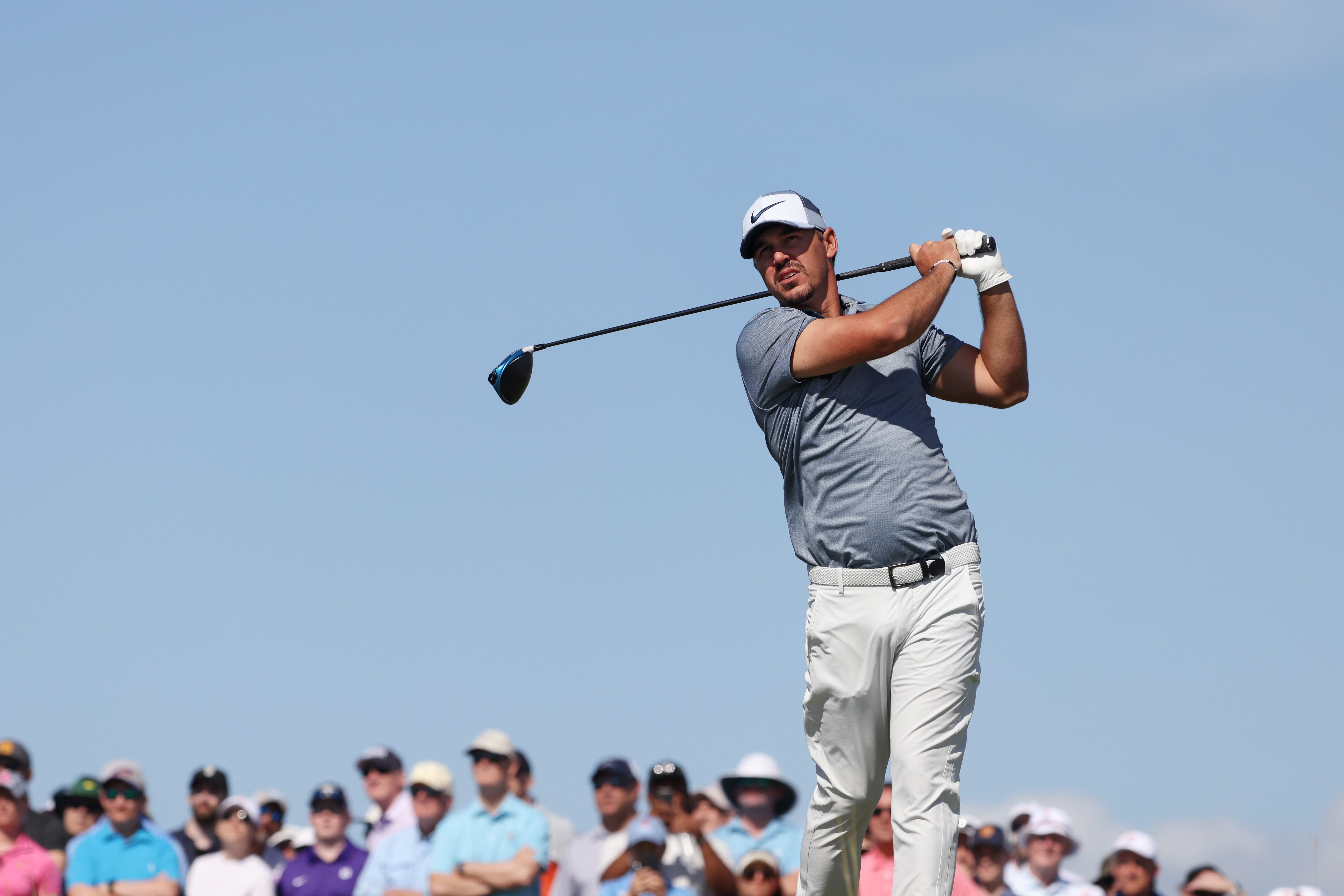 US PGA Championship: Brooks Koepka sits joint top of leaderboard despite playing first hole ‘like an idiot’