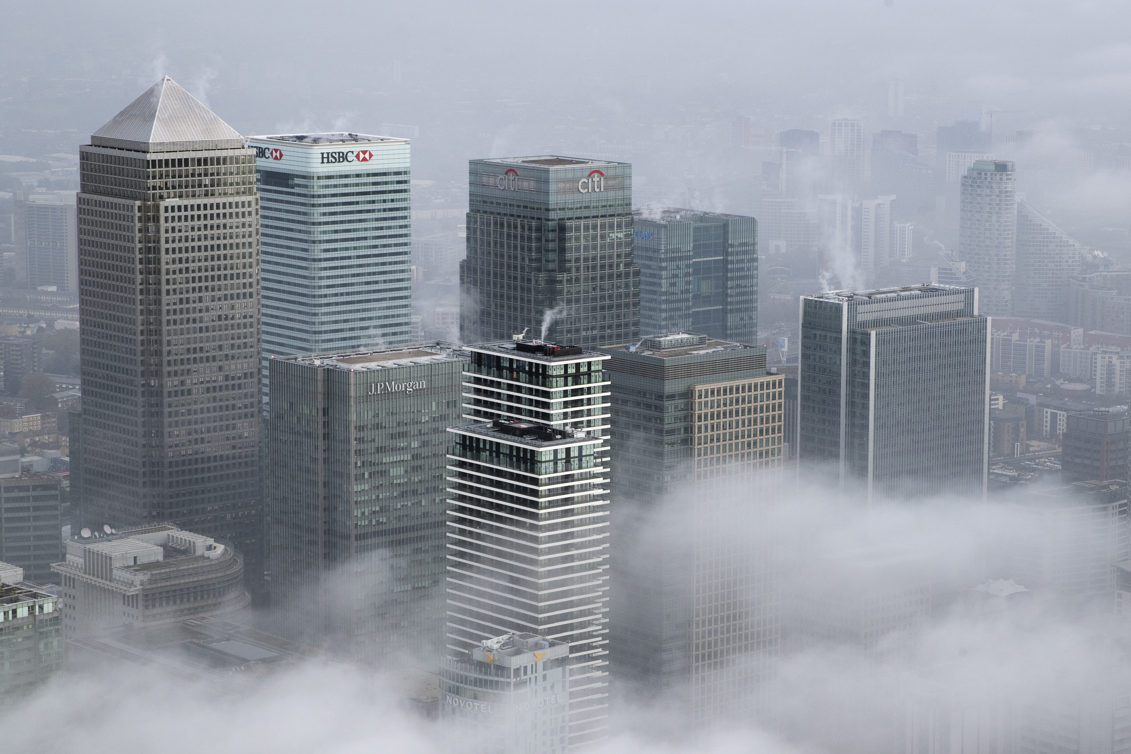 Aerial Views Of London As England Starts Second Lockdown