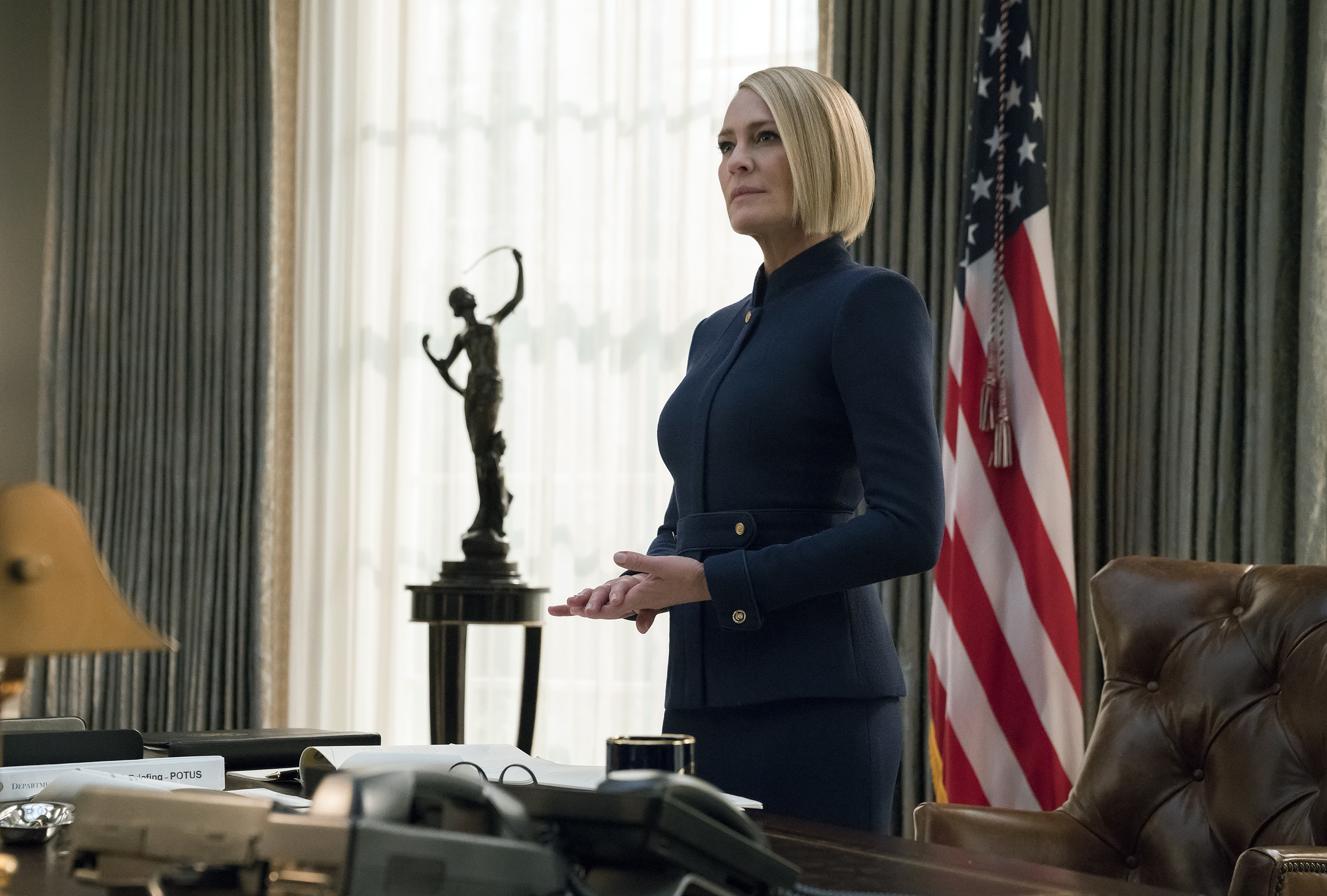 House of Cards will stand long after Spacey, says co-star Robin Wright