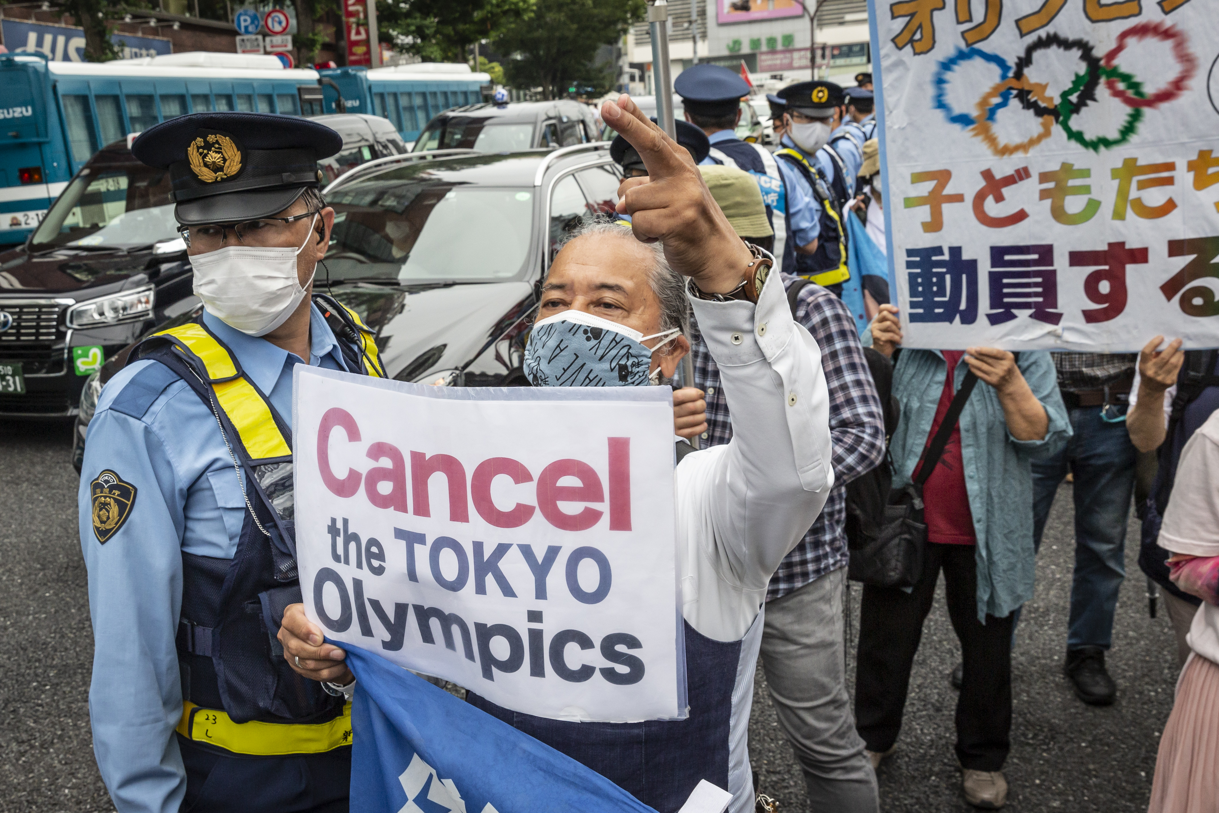 Protesters Rally Against The Forthcoming Tokyo Olympics