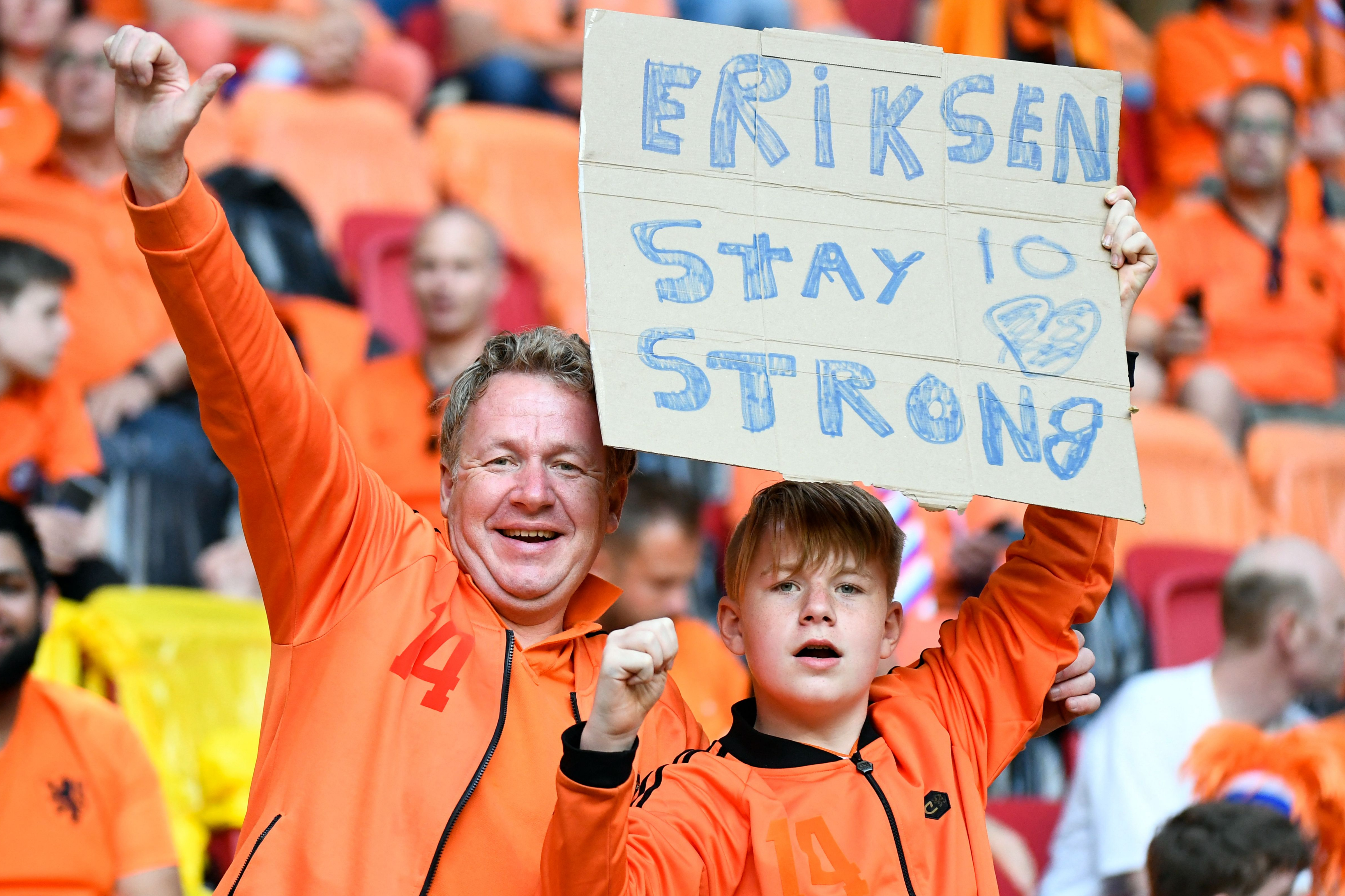 Christian Eriksen: Watch every Euros team send get well message to Denmark star