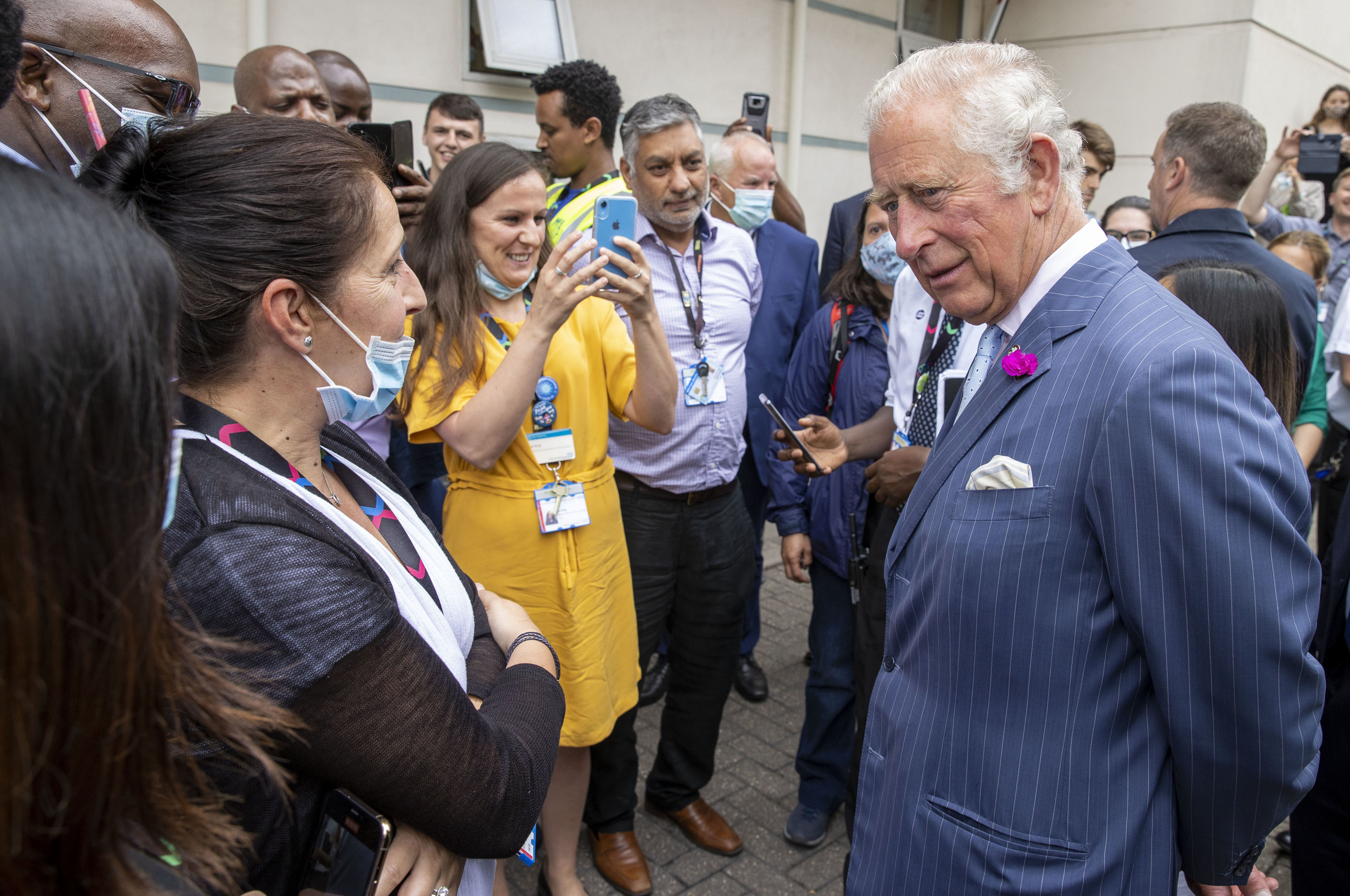 Charles visit to Chelsea and Westminster Hospital