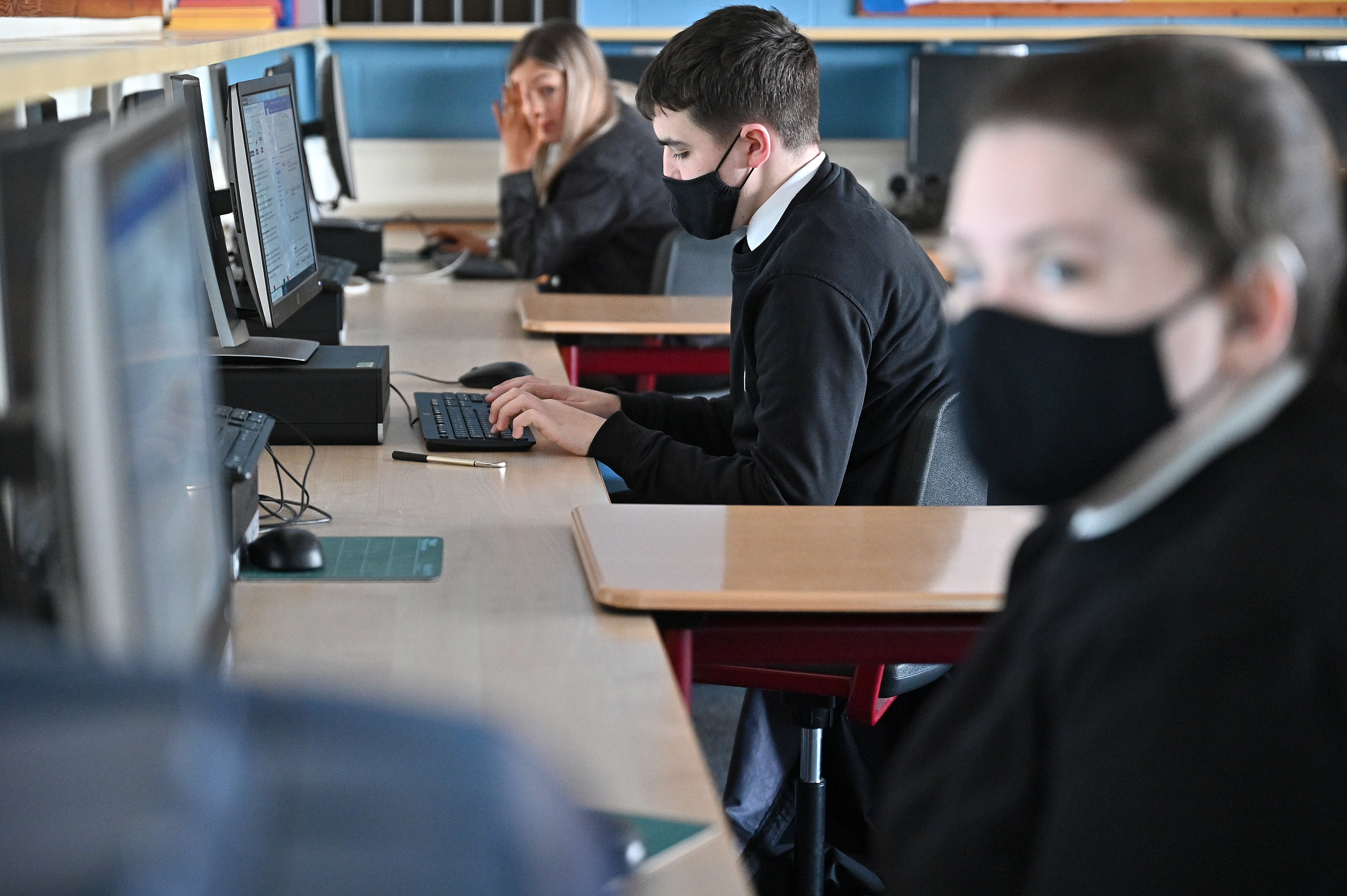 Scotland's Secondary School Pupils Return To Classrooms Part-Time