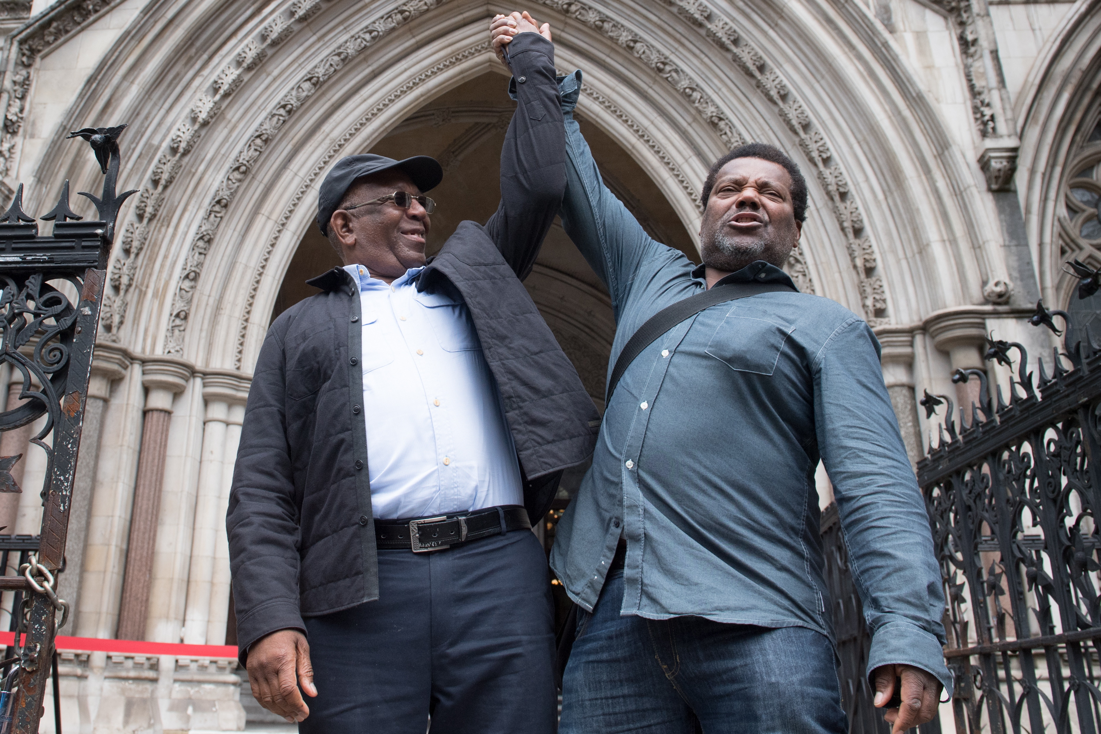 Stockwell Six members Paul Green (left) and Cleveland Davidson saw their convictions quashed in July