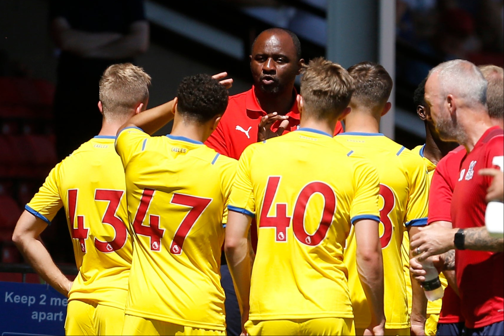 Wilfried Zaha scores as Patrick Vieira begins life as Crystal Palace manager with a win at Walsall