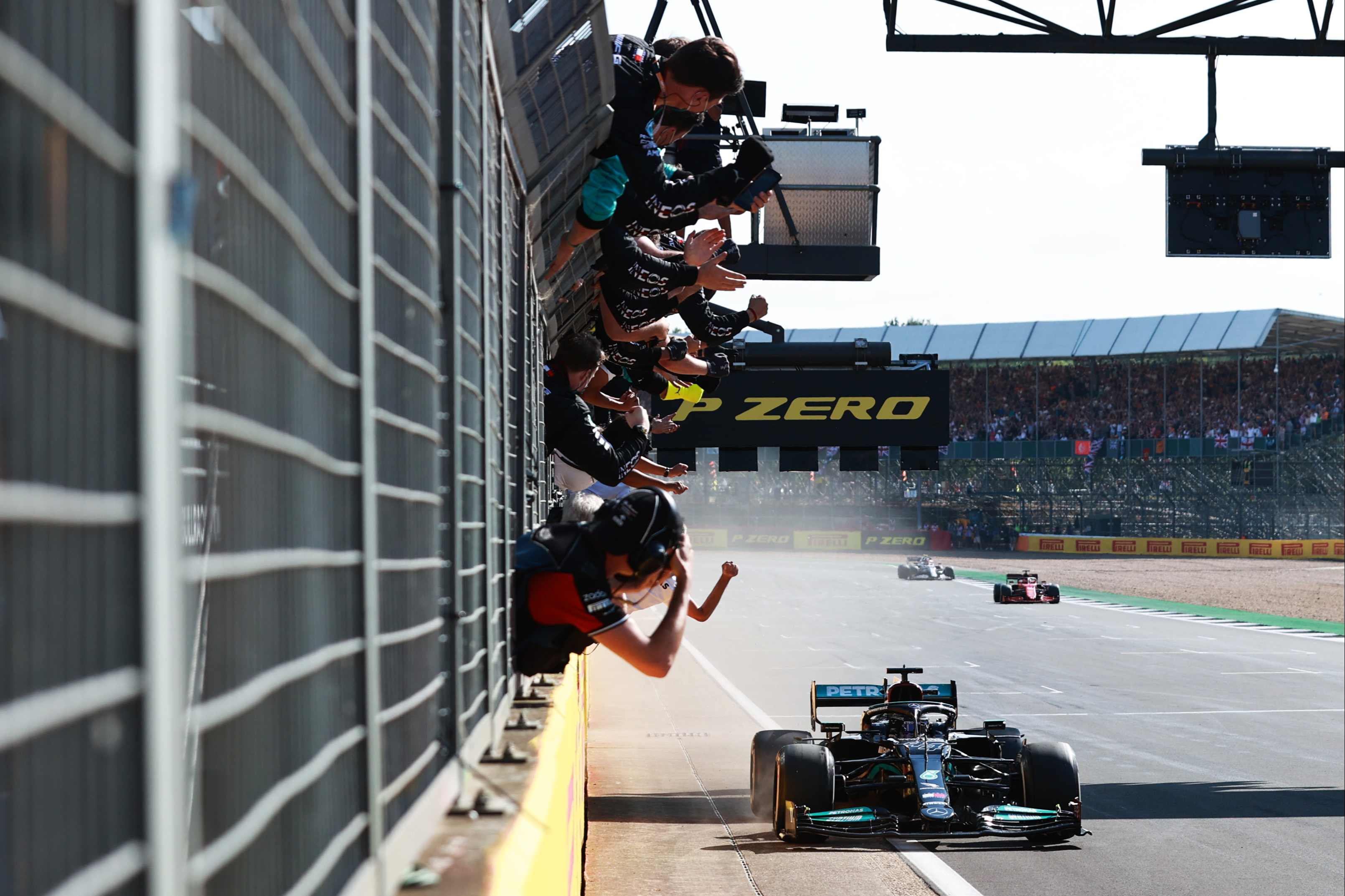 Lewis Hamilton wins eighth British Grand Prix in controversial fashion after crash with Max Verstappen 