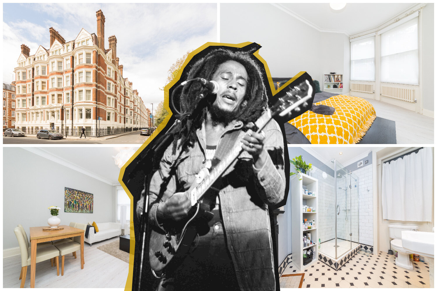 Grand £1.65 million apartment for sale in Bloomsbury mansion block where Bob Marley lived in the Seventies