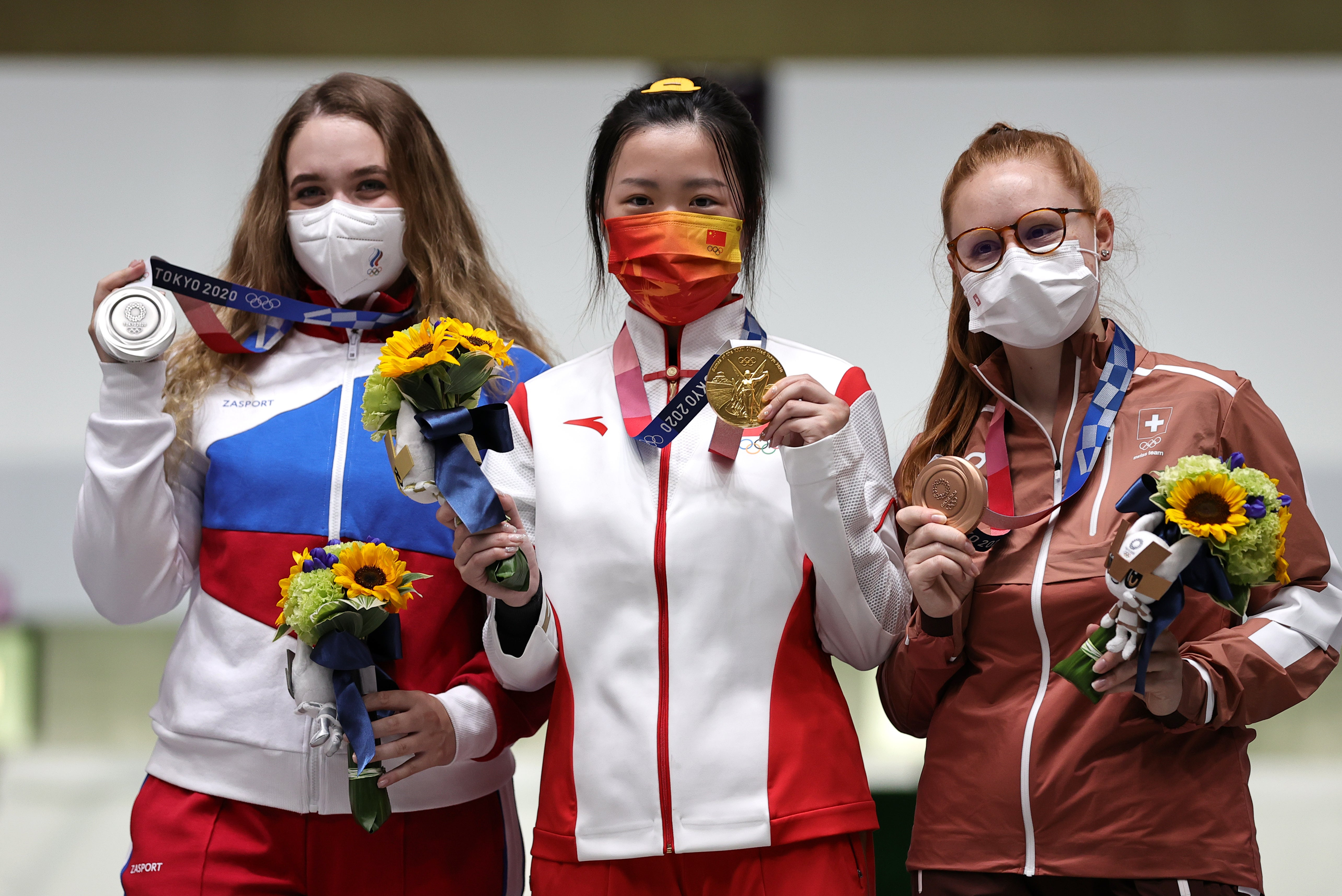 Shooting - Women's 10m Air Rifle - Medal Ceremony