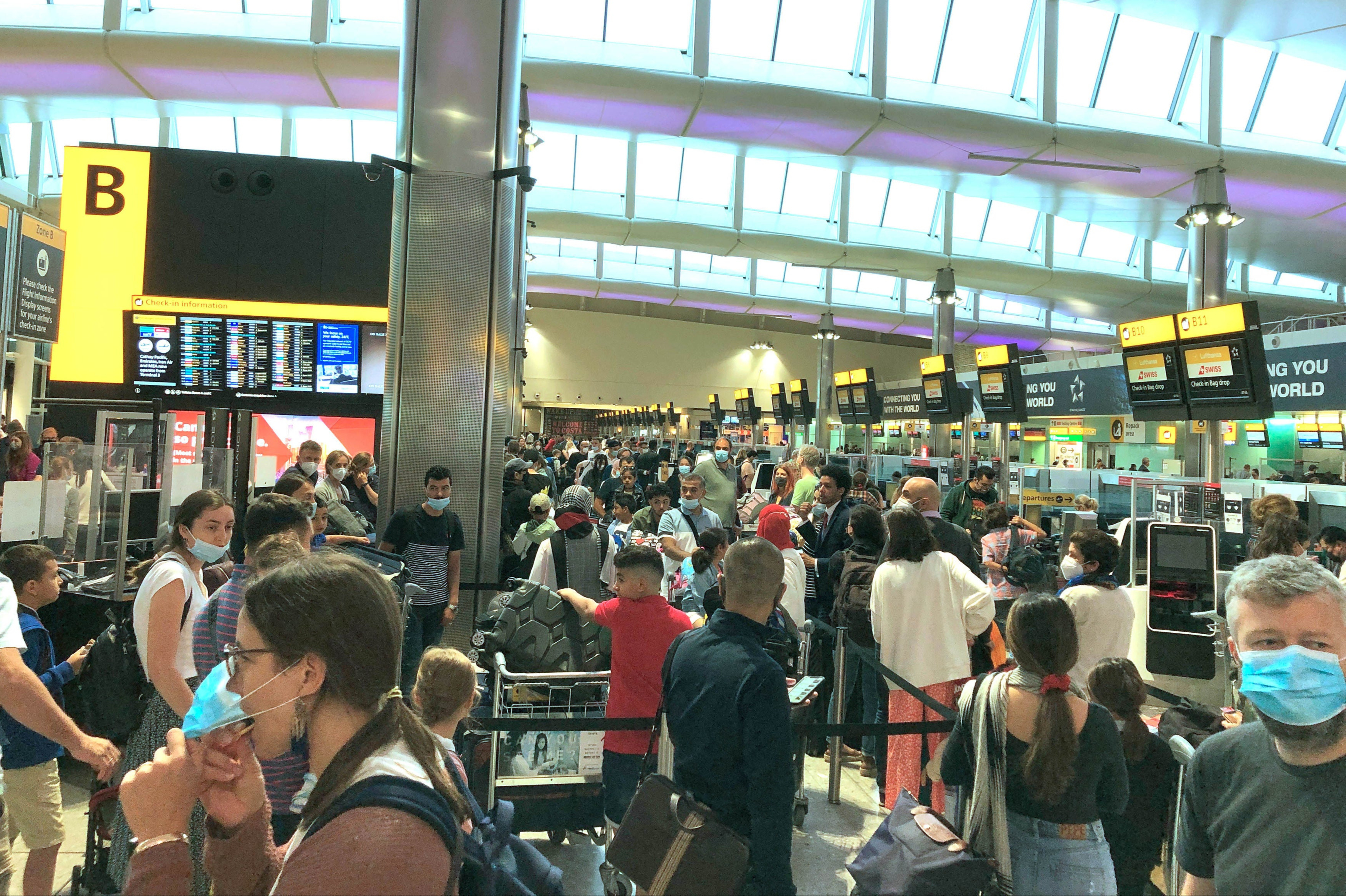 Airport travel chaos